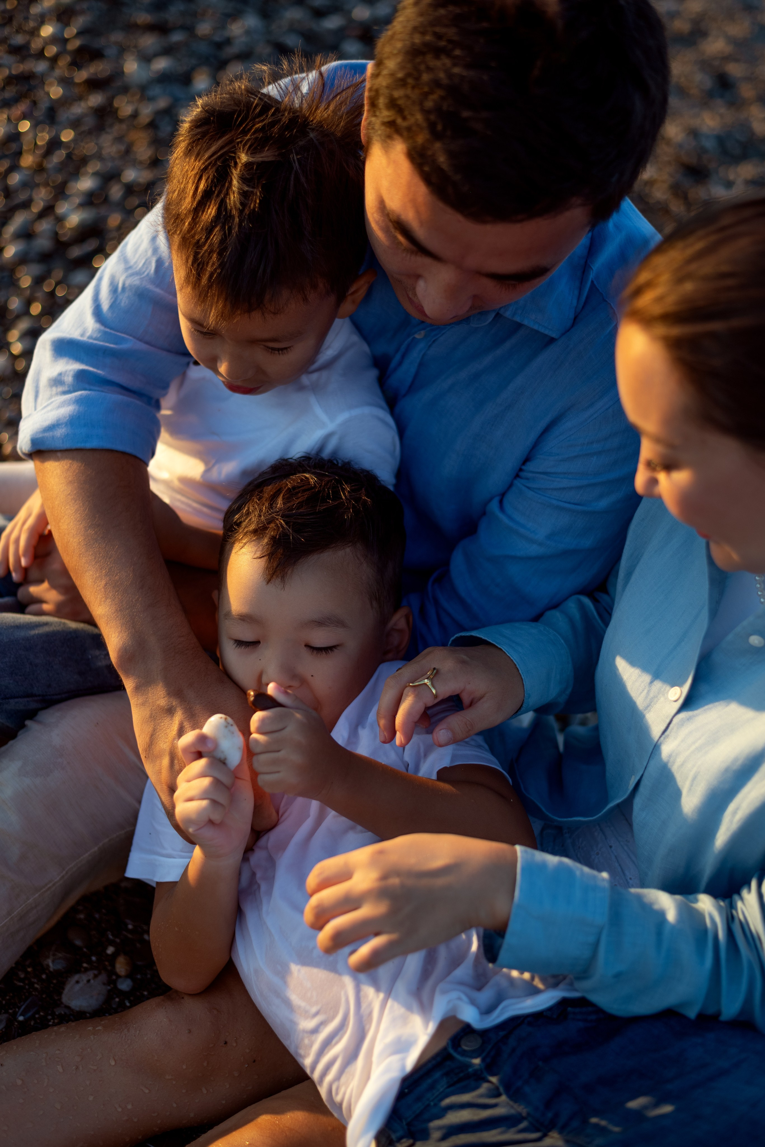 Семейная фотосессия на пляже в Белеке. Фотограф Анталия, Кемер, Белек, Сиде Дарья Кая
