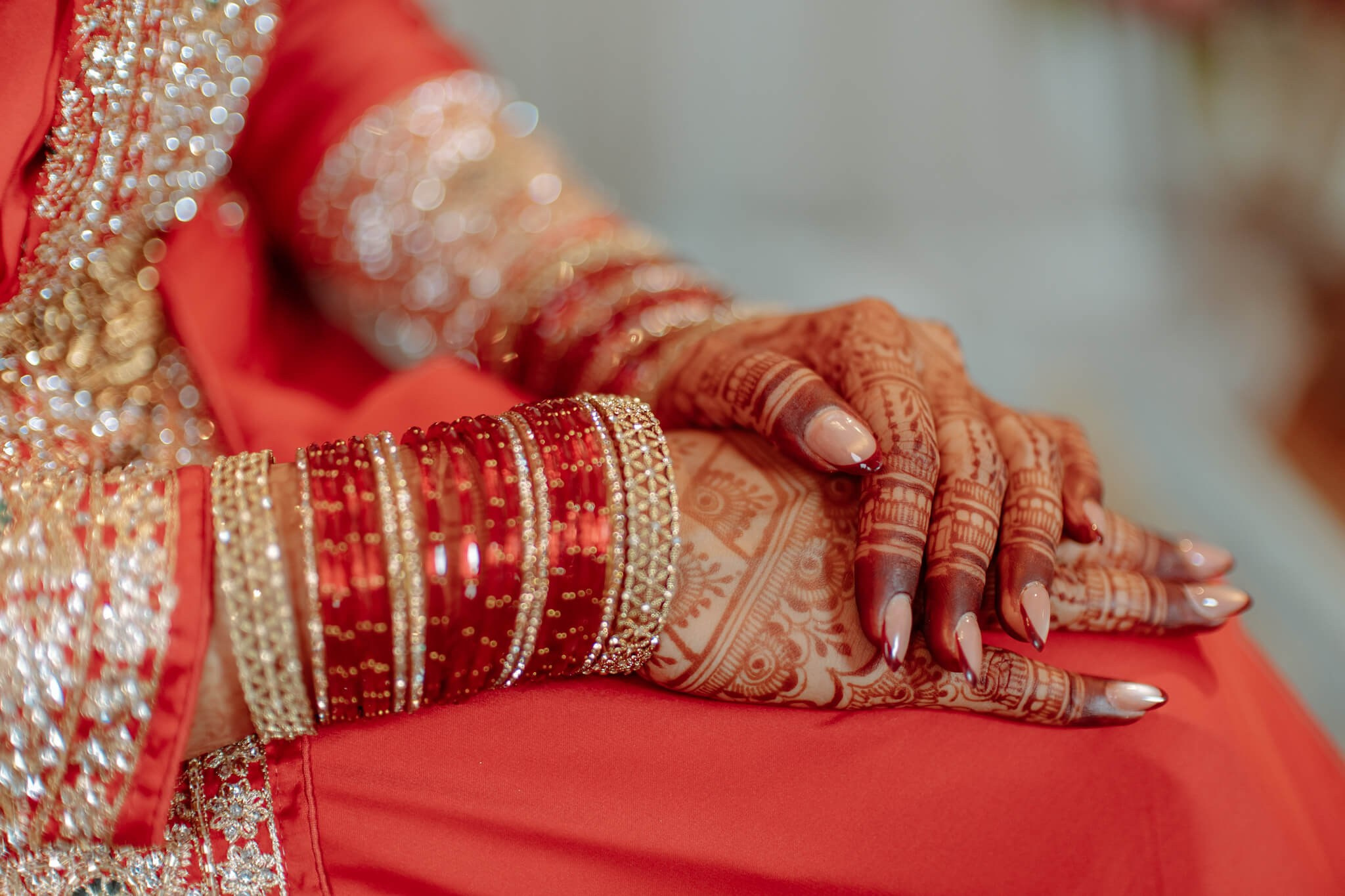 Traditional Nepali bridal jewelry and wedding details photography