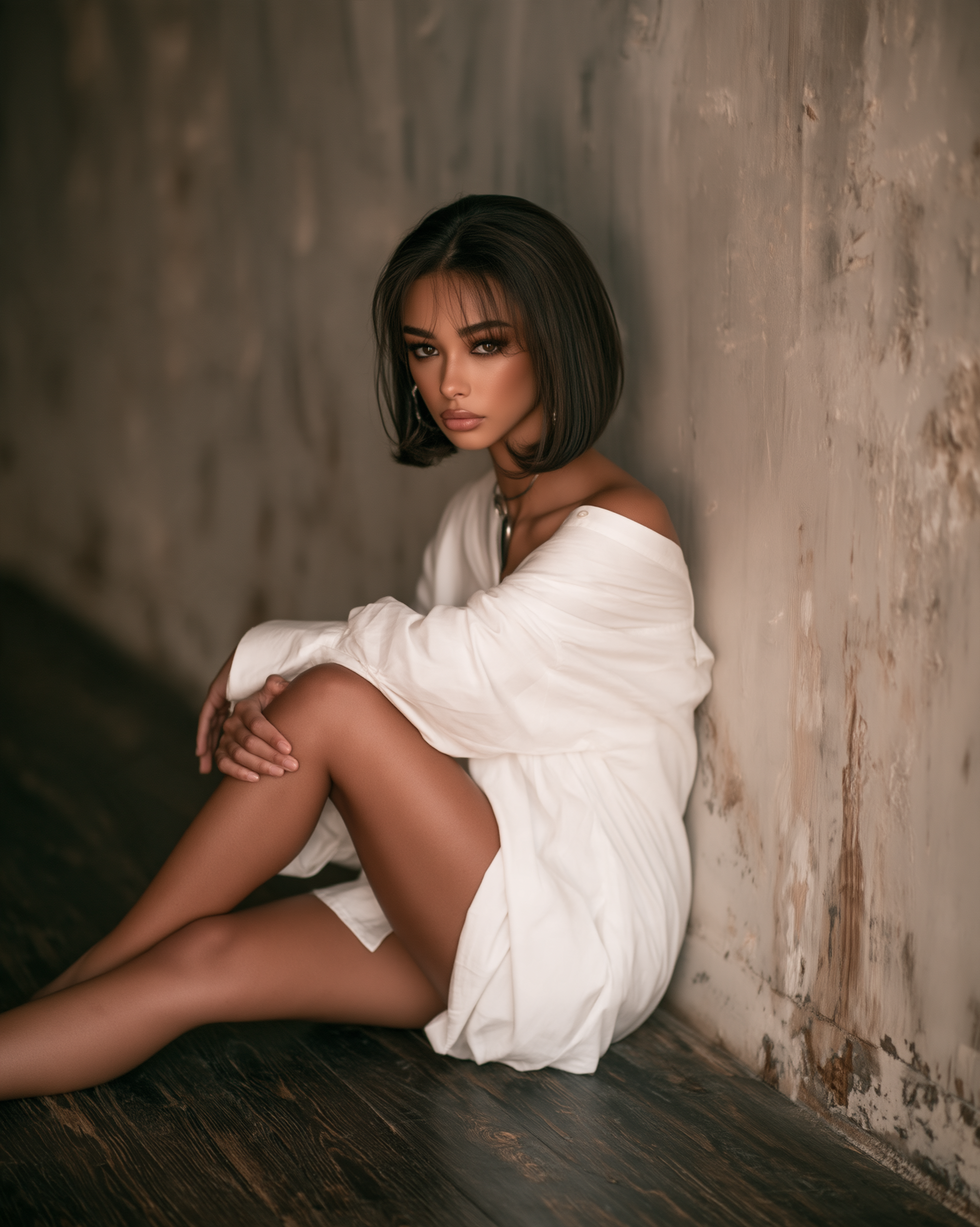 Chic Vibes: White Shirt & Vintage Charm