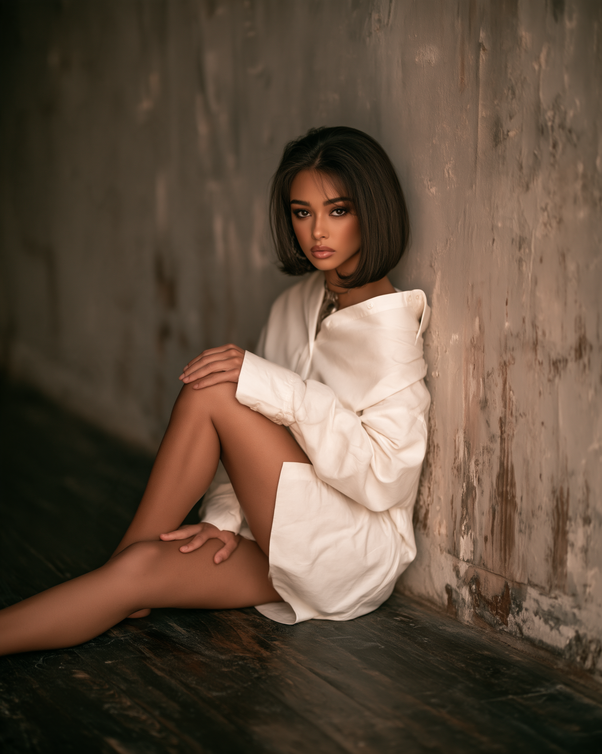 Chic Vibes: White Shirt & Vintage Charm