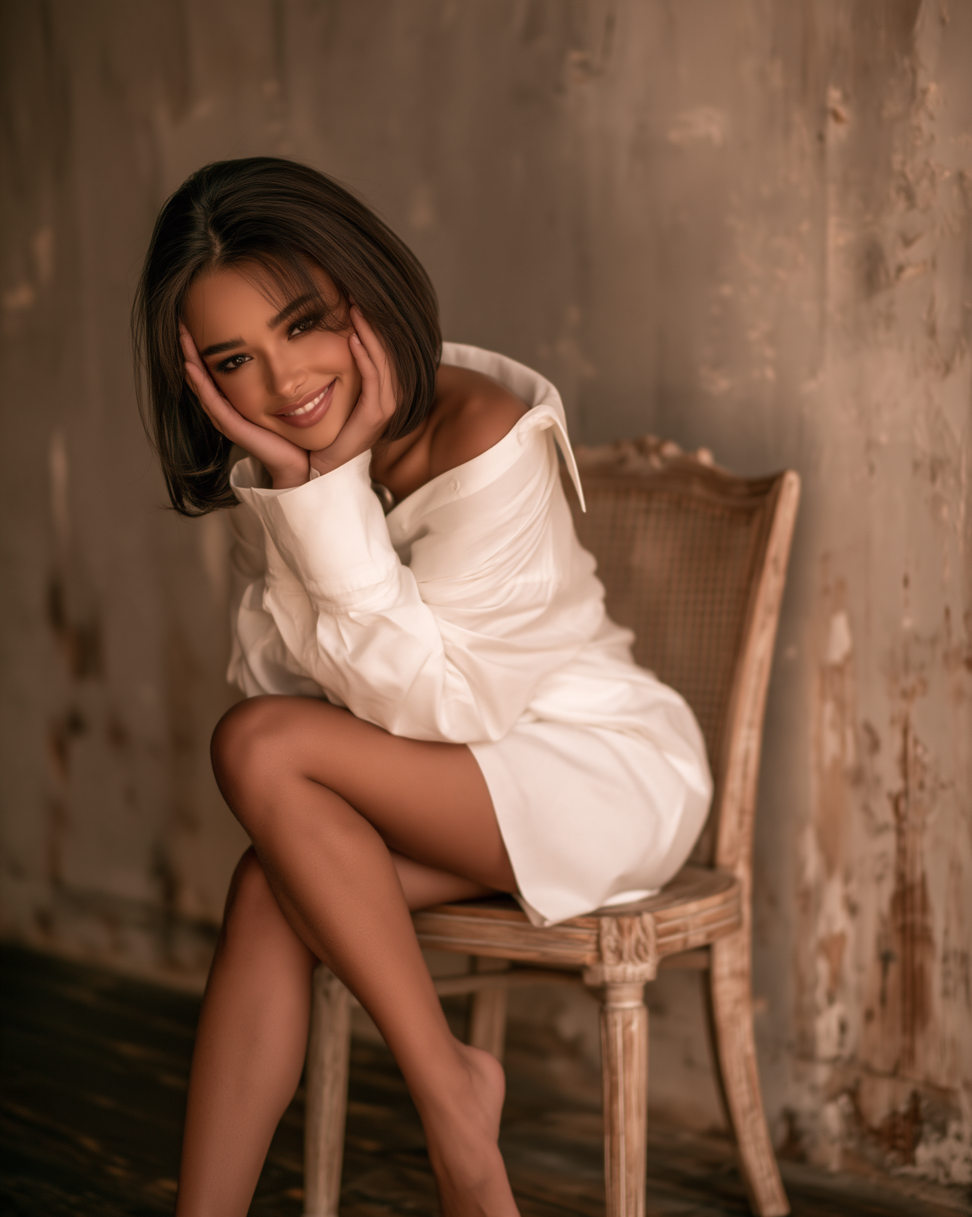 Chic Vibes: White Shirt & Vintage Charm
