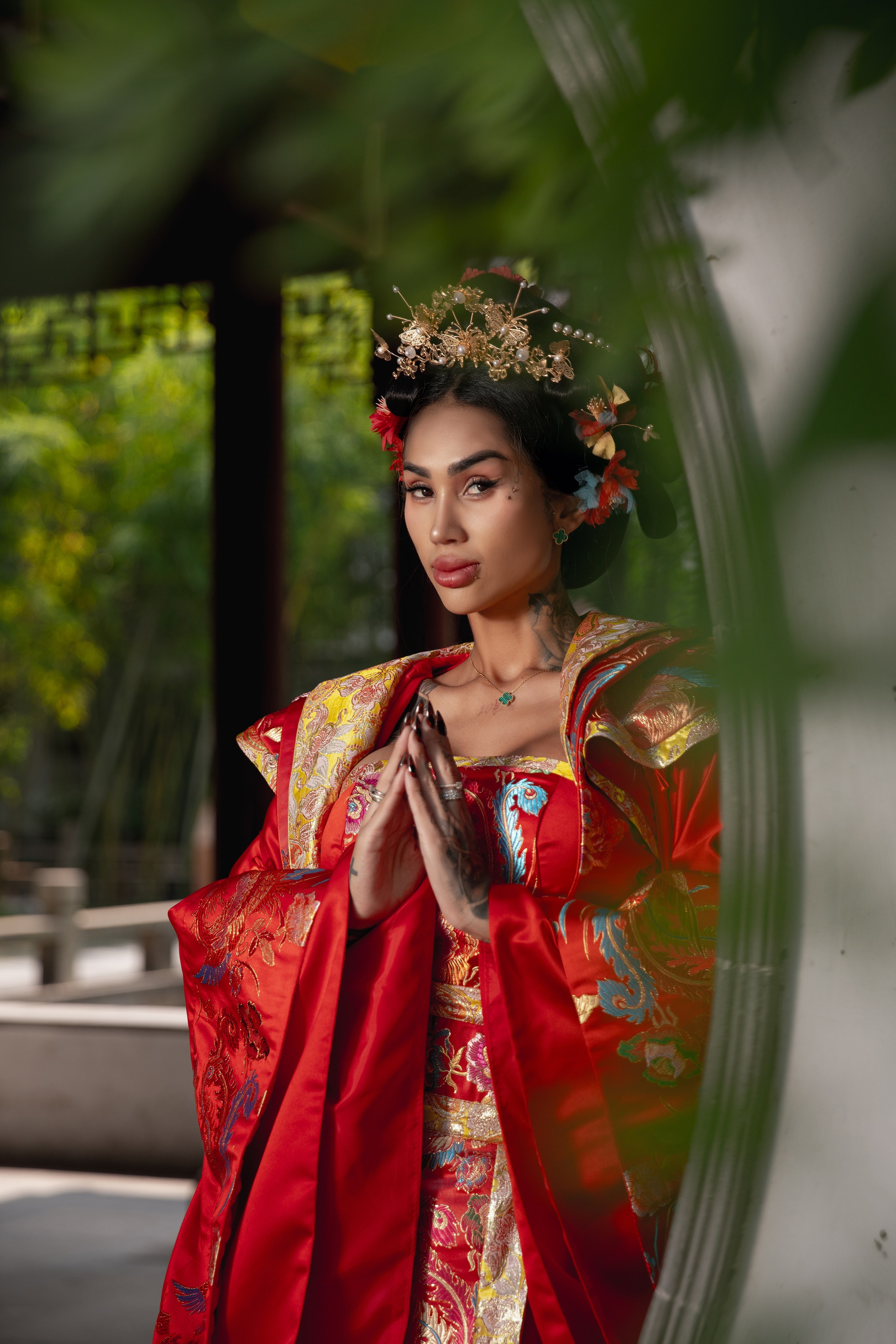 Фотосессия в Чжуцзяцзяо в традиционных китайских образах. Фотограф в Шанхае — Лола Пидлуская