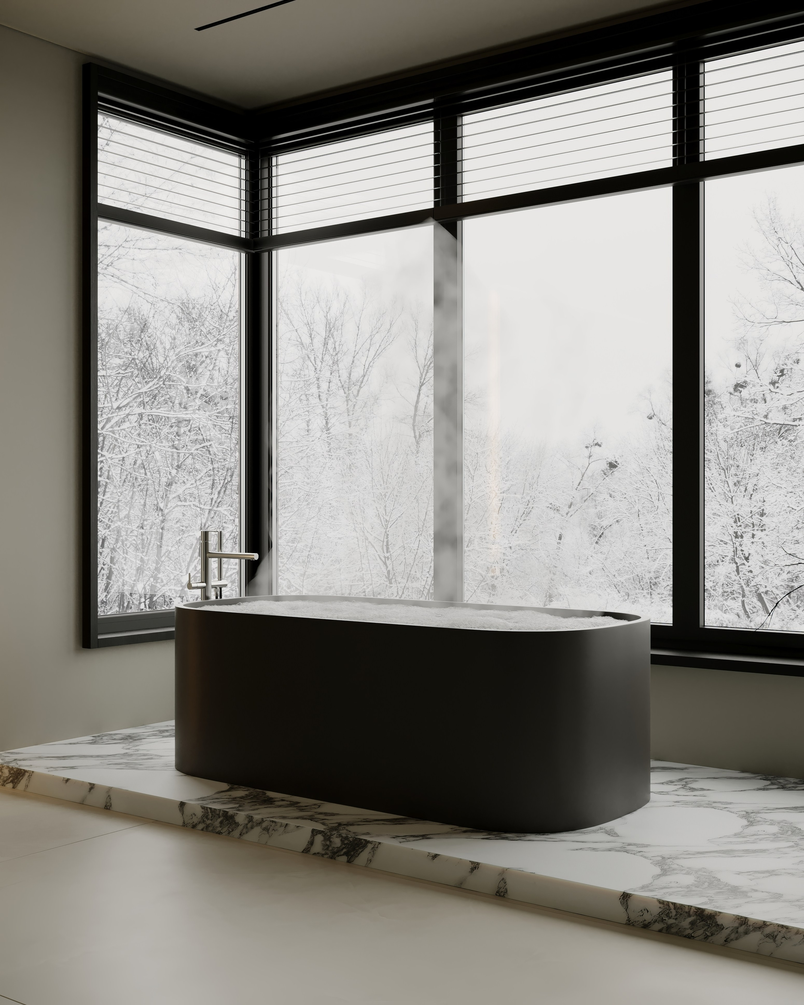 AS [Dark bathroom]. Anastasia Sorochin| 3d Visualization