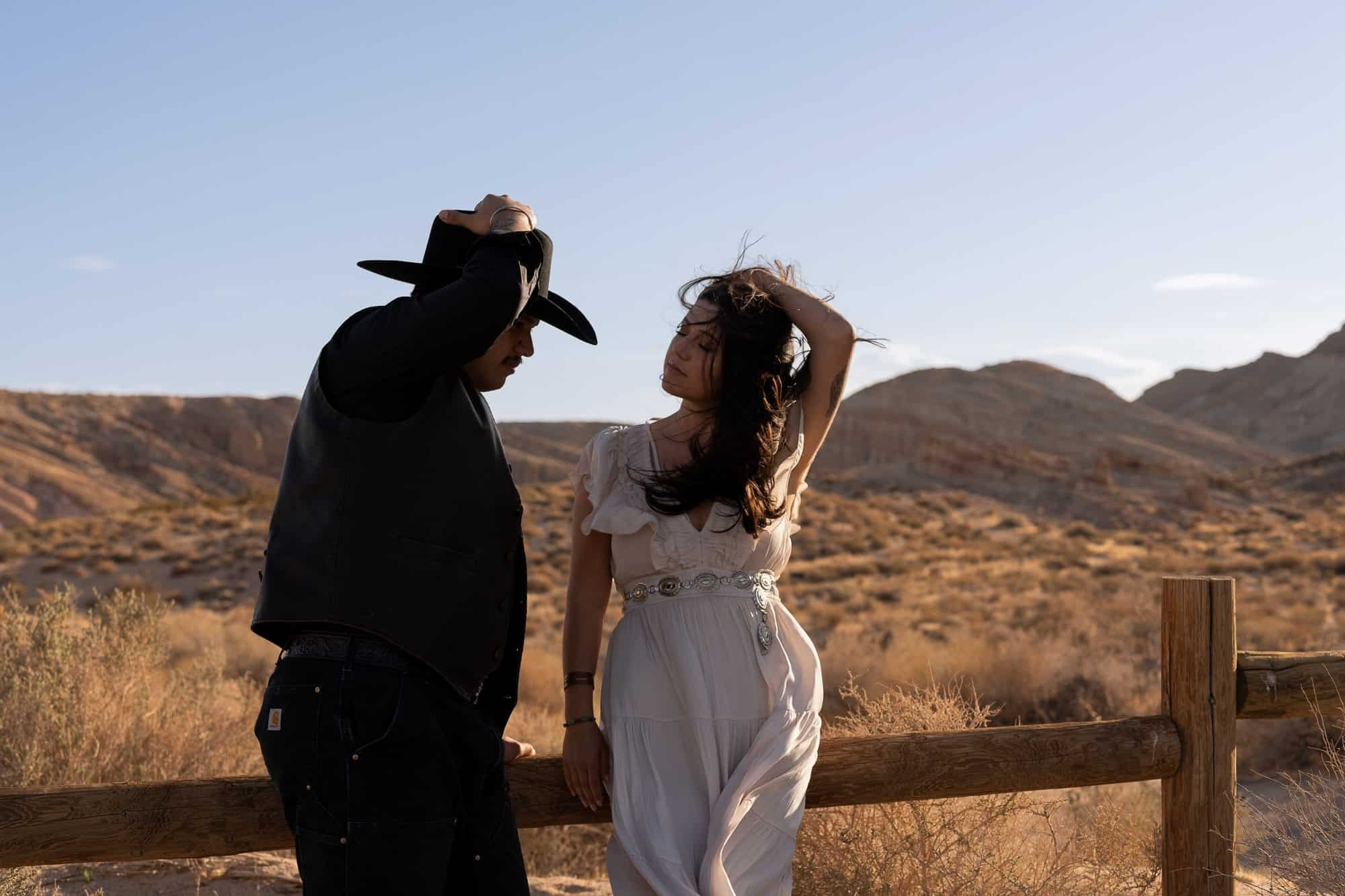 Cowboy themed Adventure Engagement. Cinematic Wedding & Elopement Photography in Los Angeles | Inspired by Indie Film & Real Life