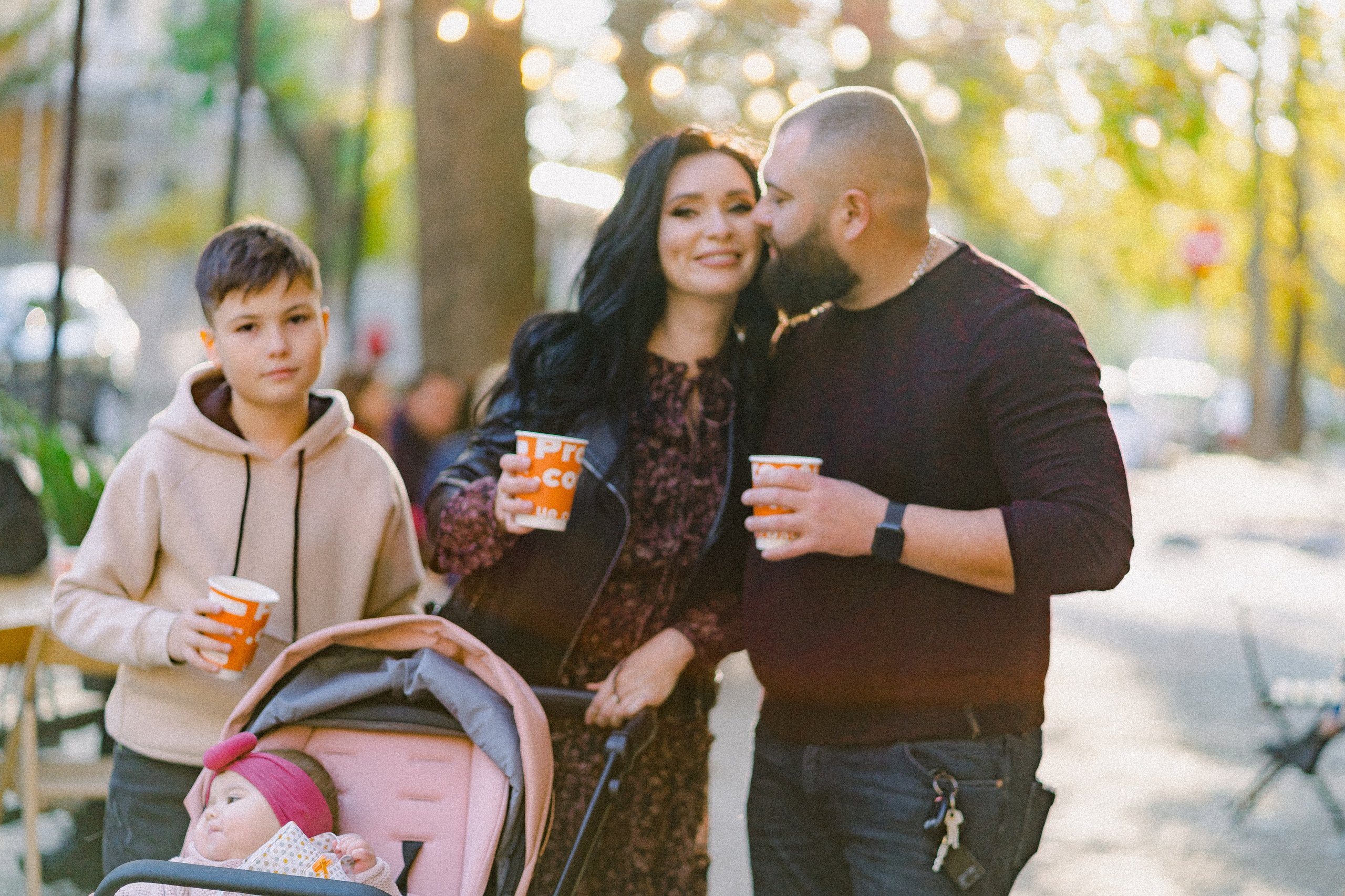 Family walk in the park. Wedding and family photographer Ireland