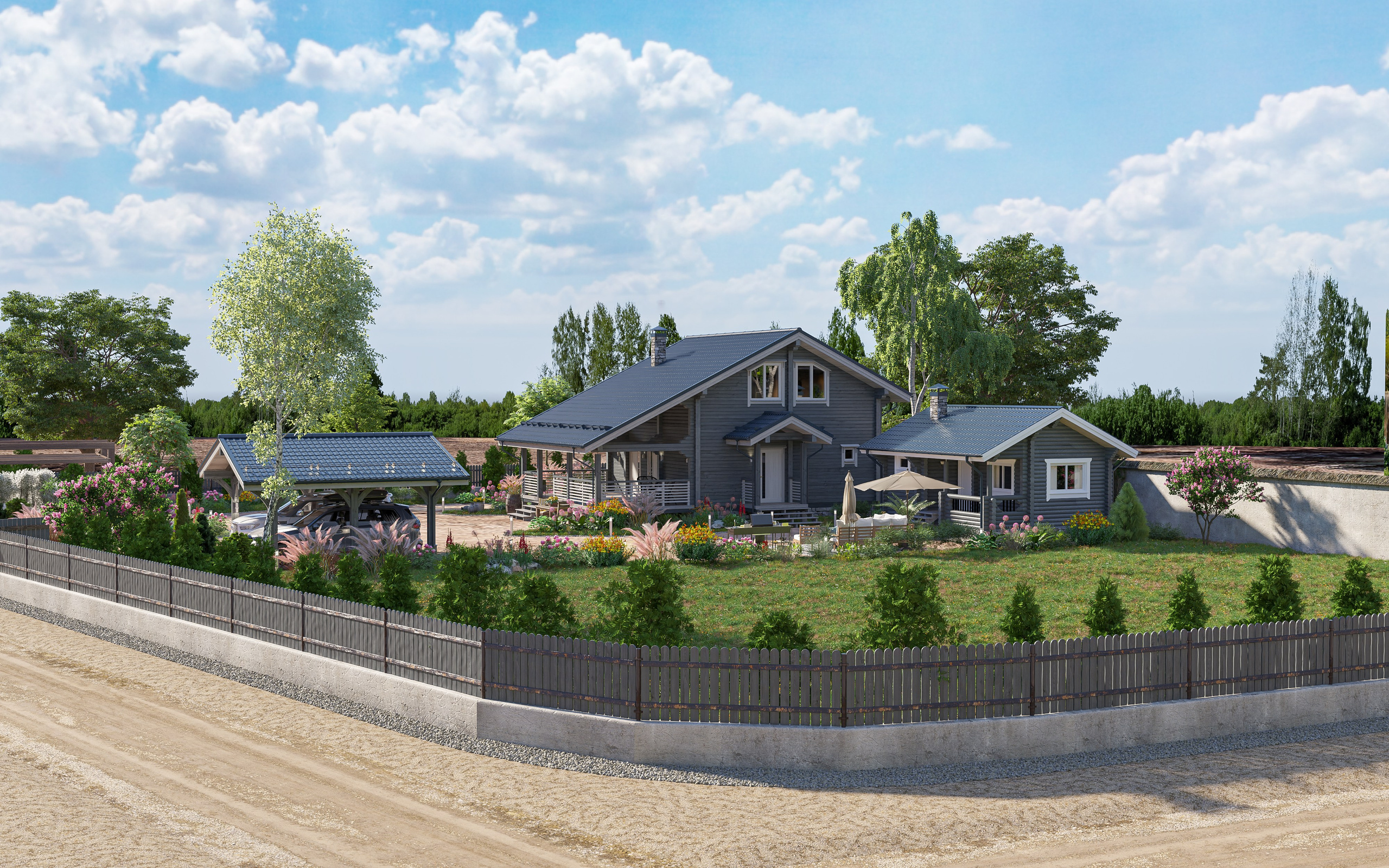 Ландшафтная визуализация. Дизайн и визуализация