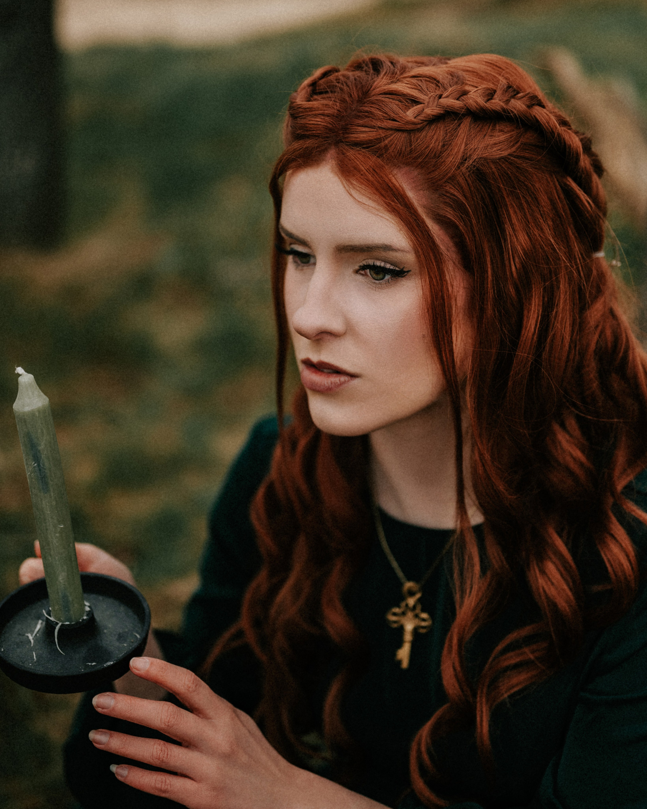 Warrior Princess Portrait Session in Heather Fields. Moth & Moss Photography