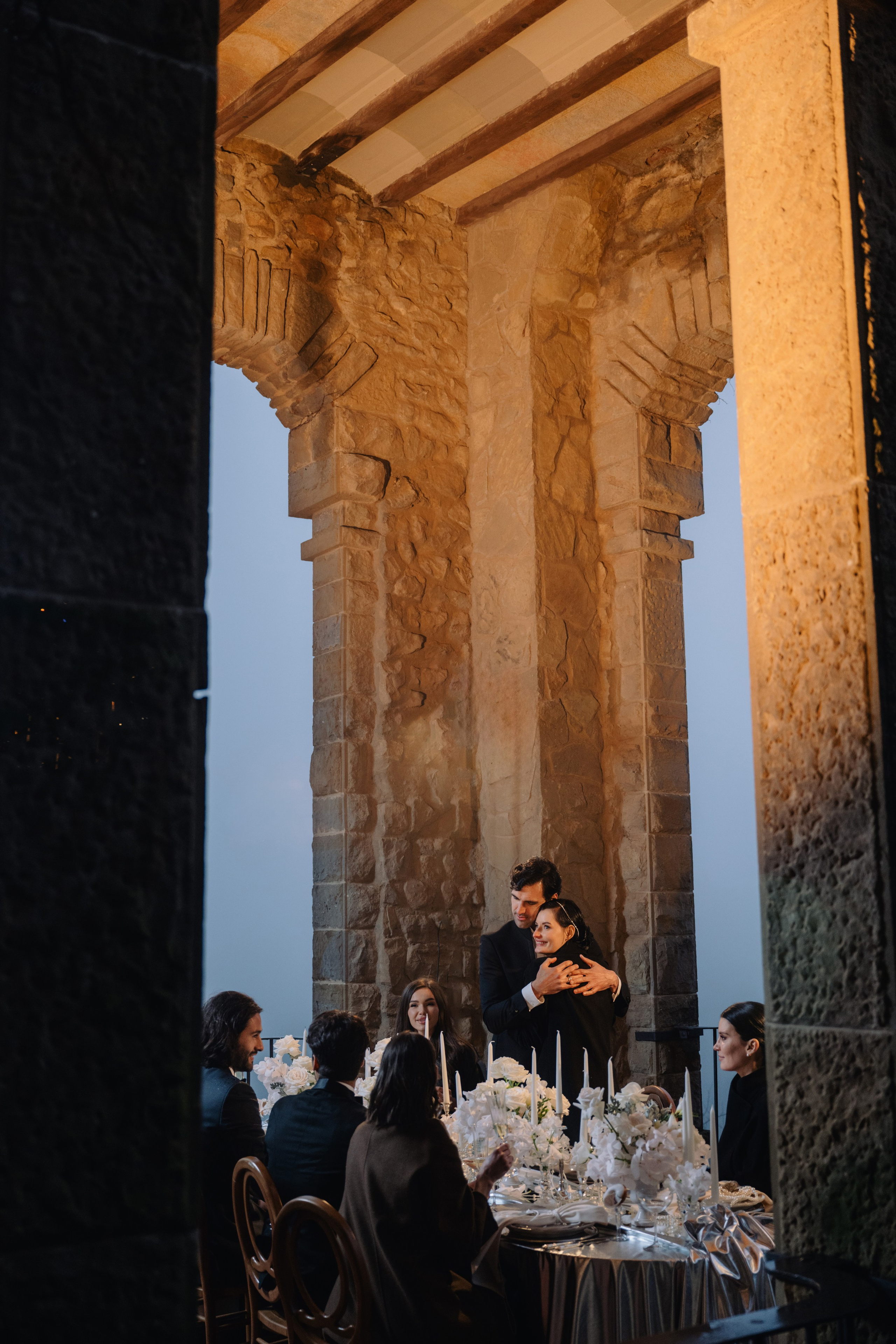 Elegant Barcelona wedding at La Baronia captured on film and digital Romantic destination wedding photography near Barcelona, Spain