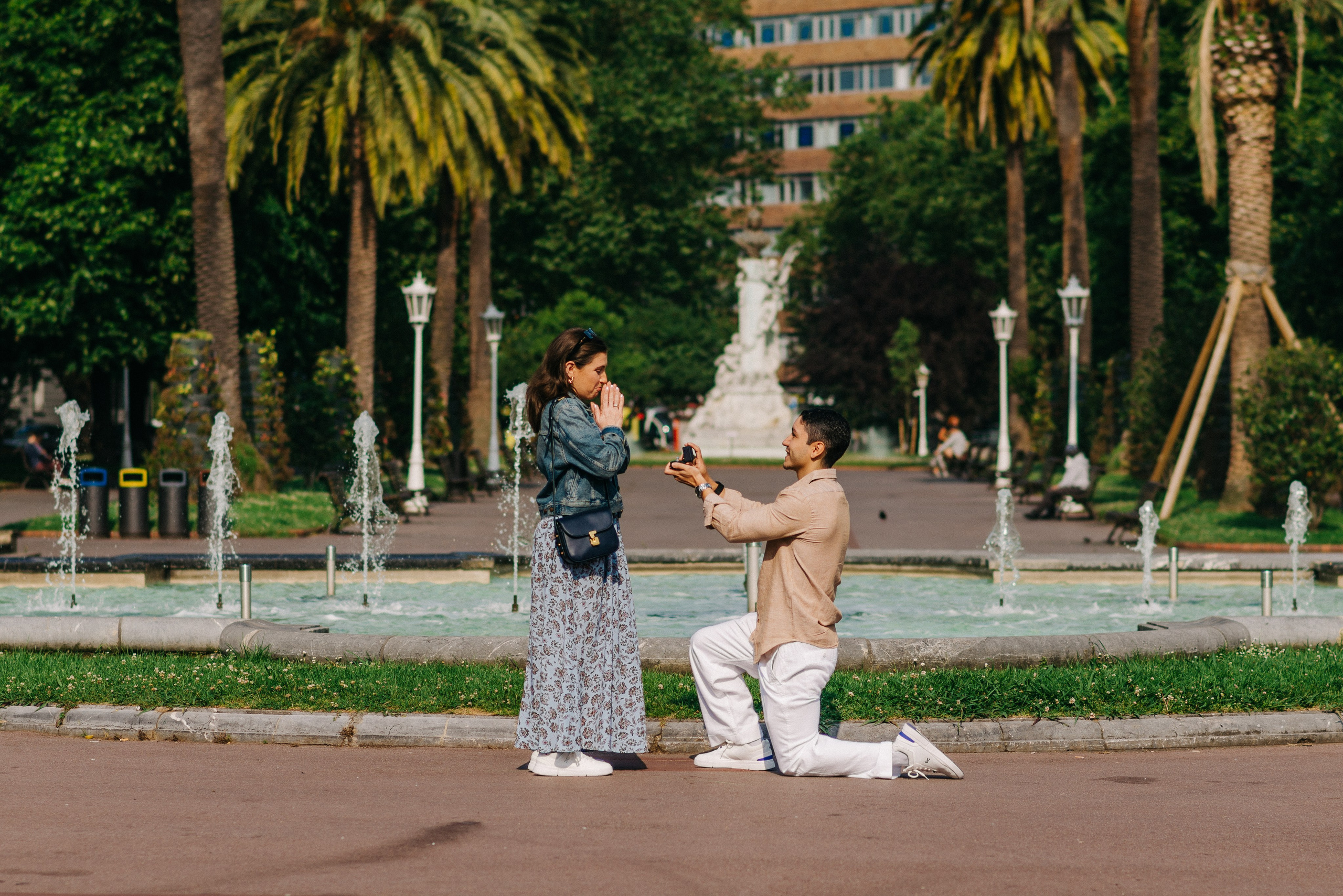 proposal in Bilbao, pedida de mano en Bilbao