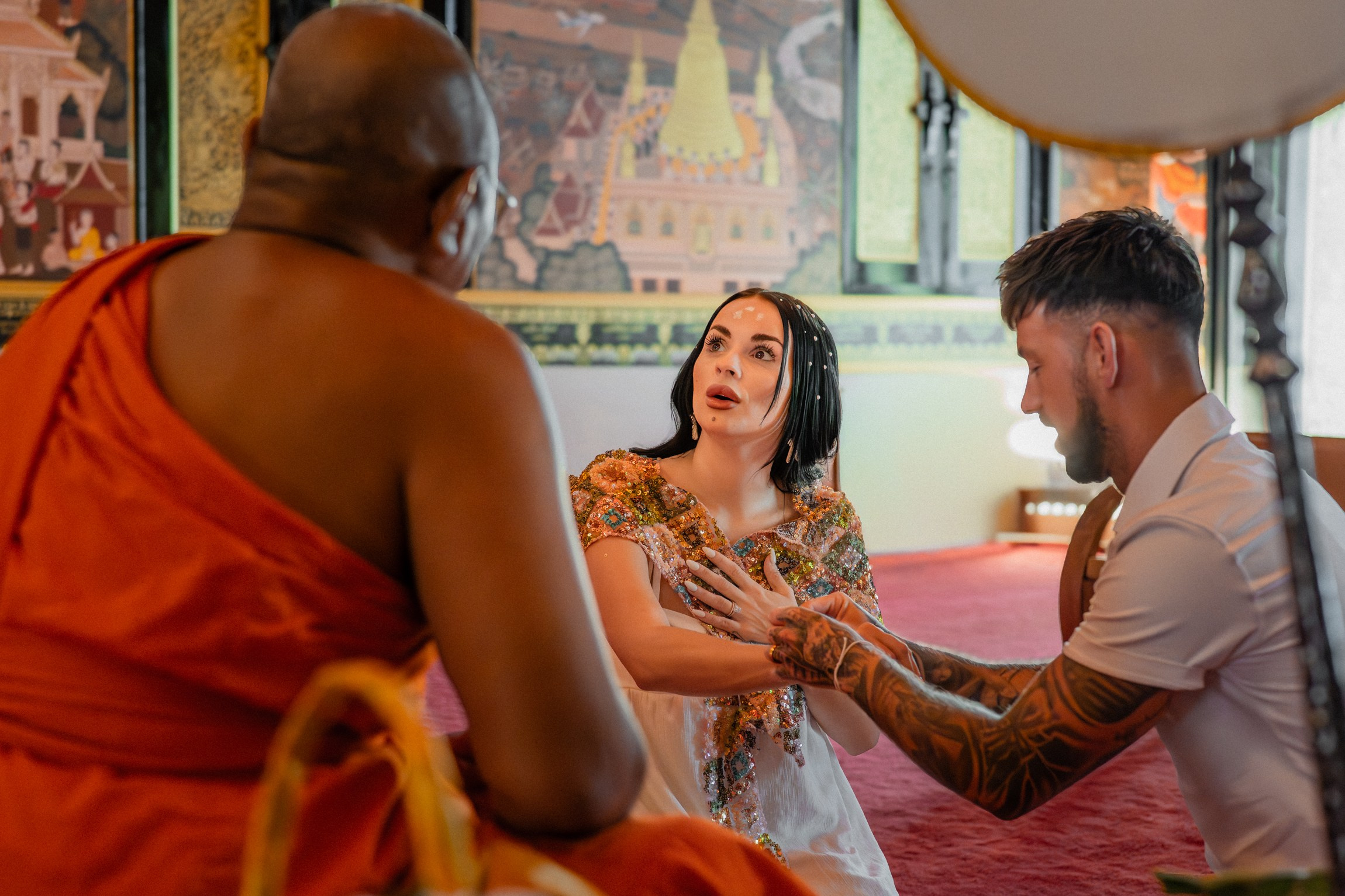 Georgia and Ben. Буддийская свадебная церемония на Самуи, Таиланд