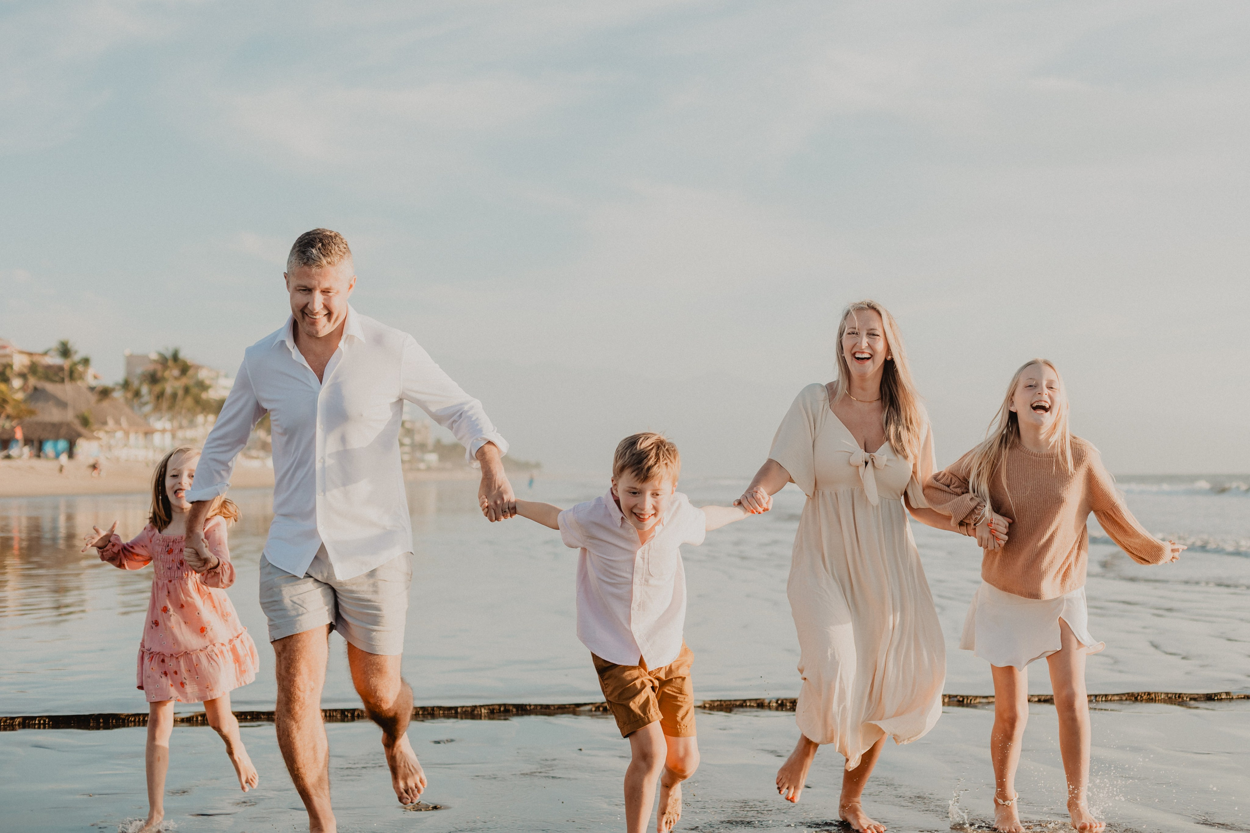 Laughter, Sand, and Sea: A Family Session in Nuevo Vallarta