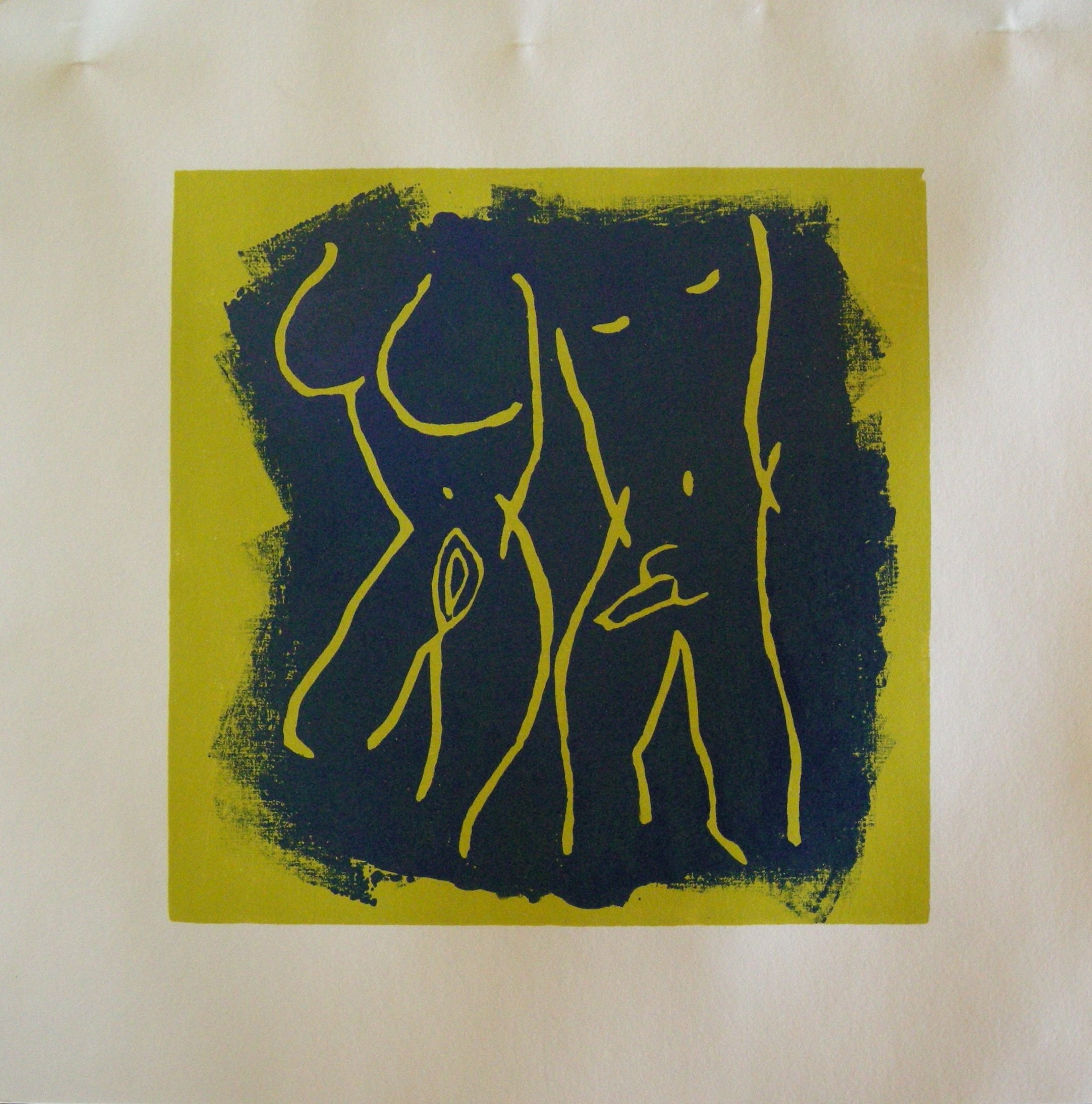 Akt 2025 - 20x20 auf Papier 30x30