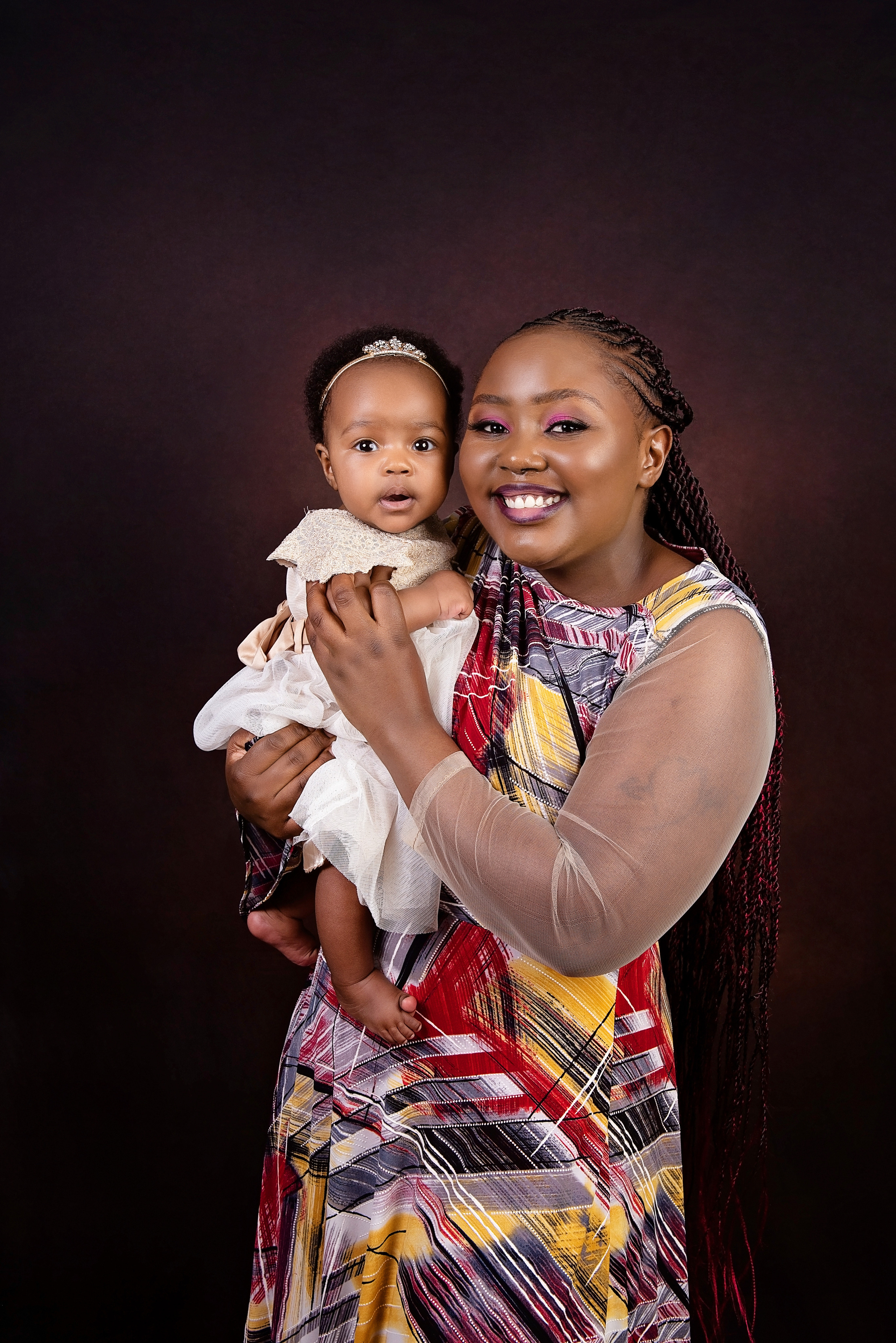 African family mother and 3 months daughter photo shoot Nyahururu Nairobi Kenya