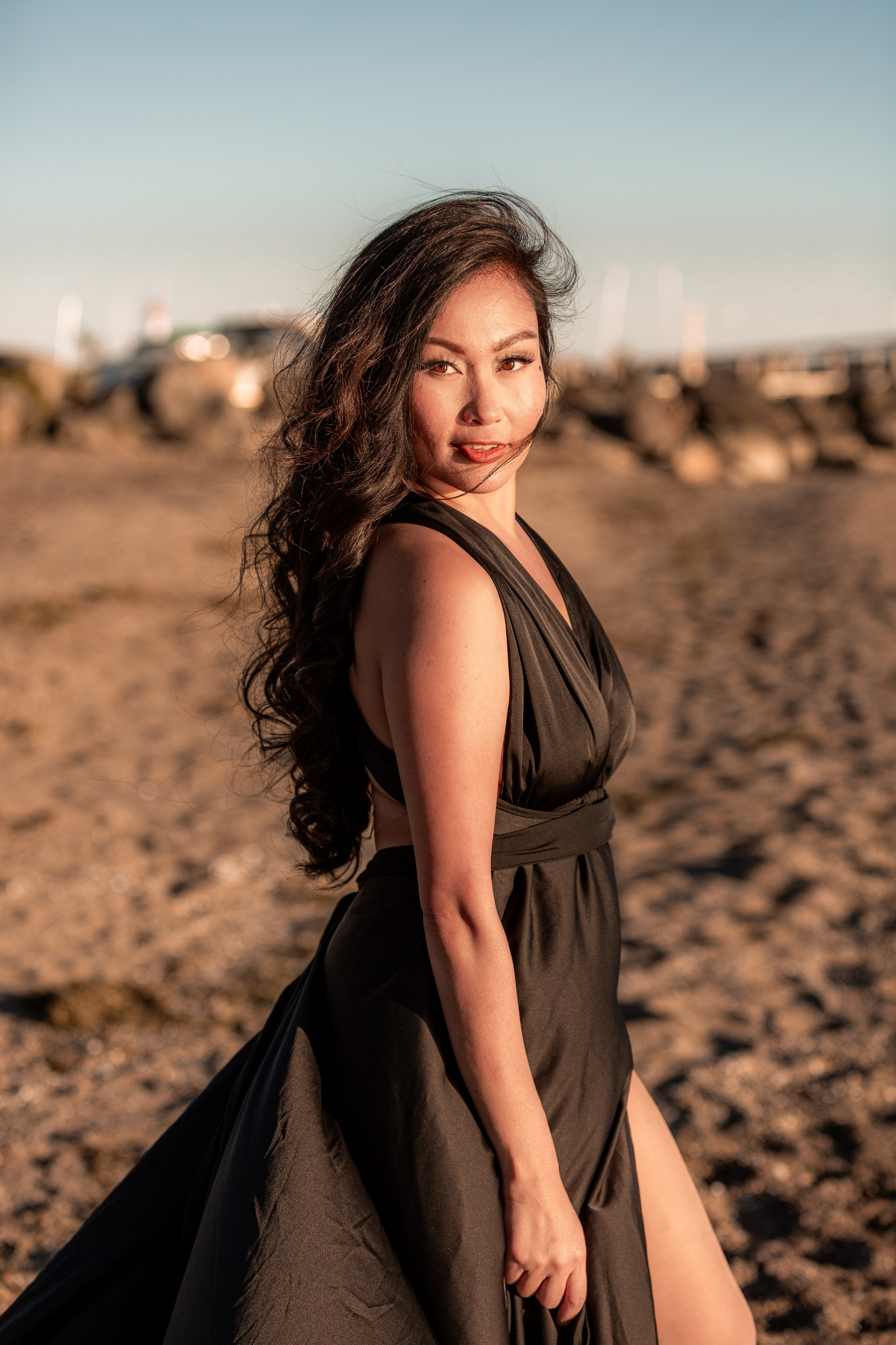 A stunning portrait session by the water in Windsor, showcasing your personal style with a creative touch