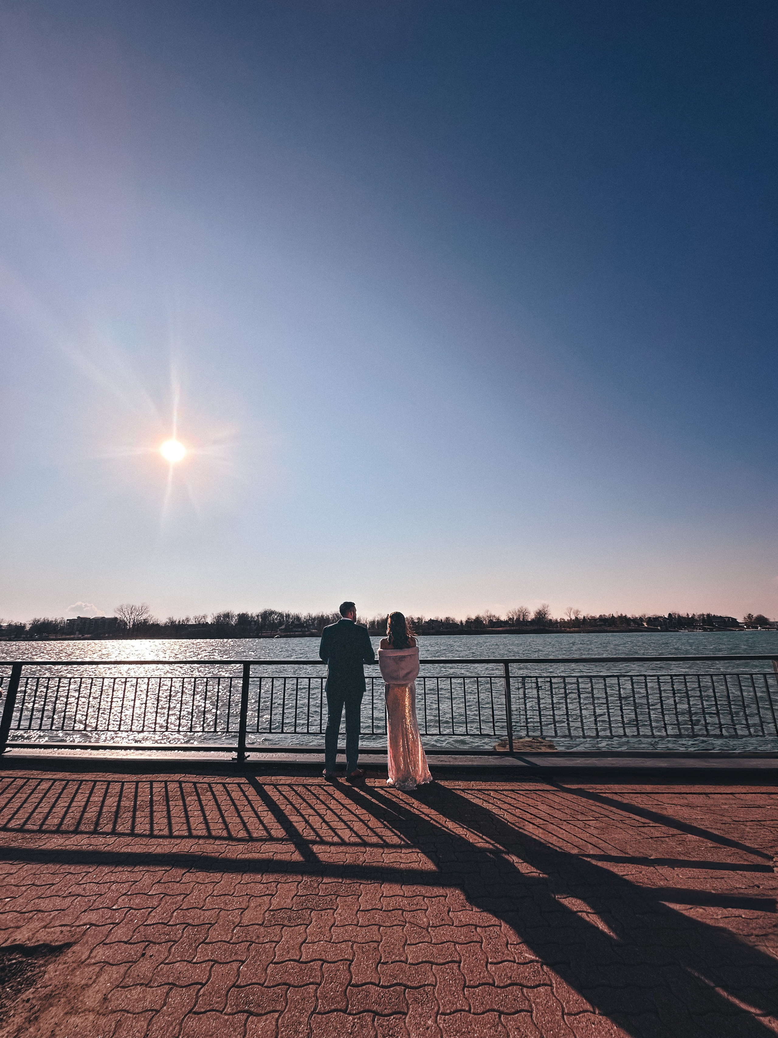 Windsor wedding photographer capturing the first look and magical moments during a wedding celebration.