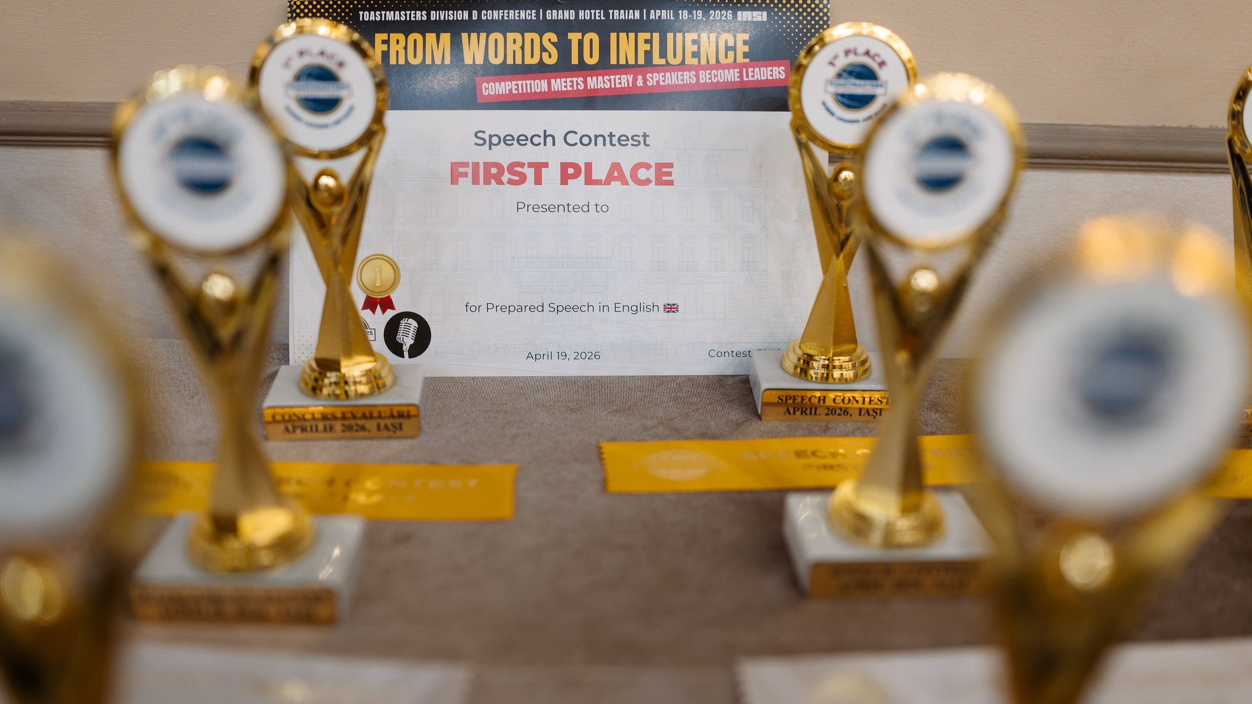 Toastmasters Conference. Marius Ciocan