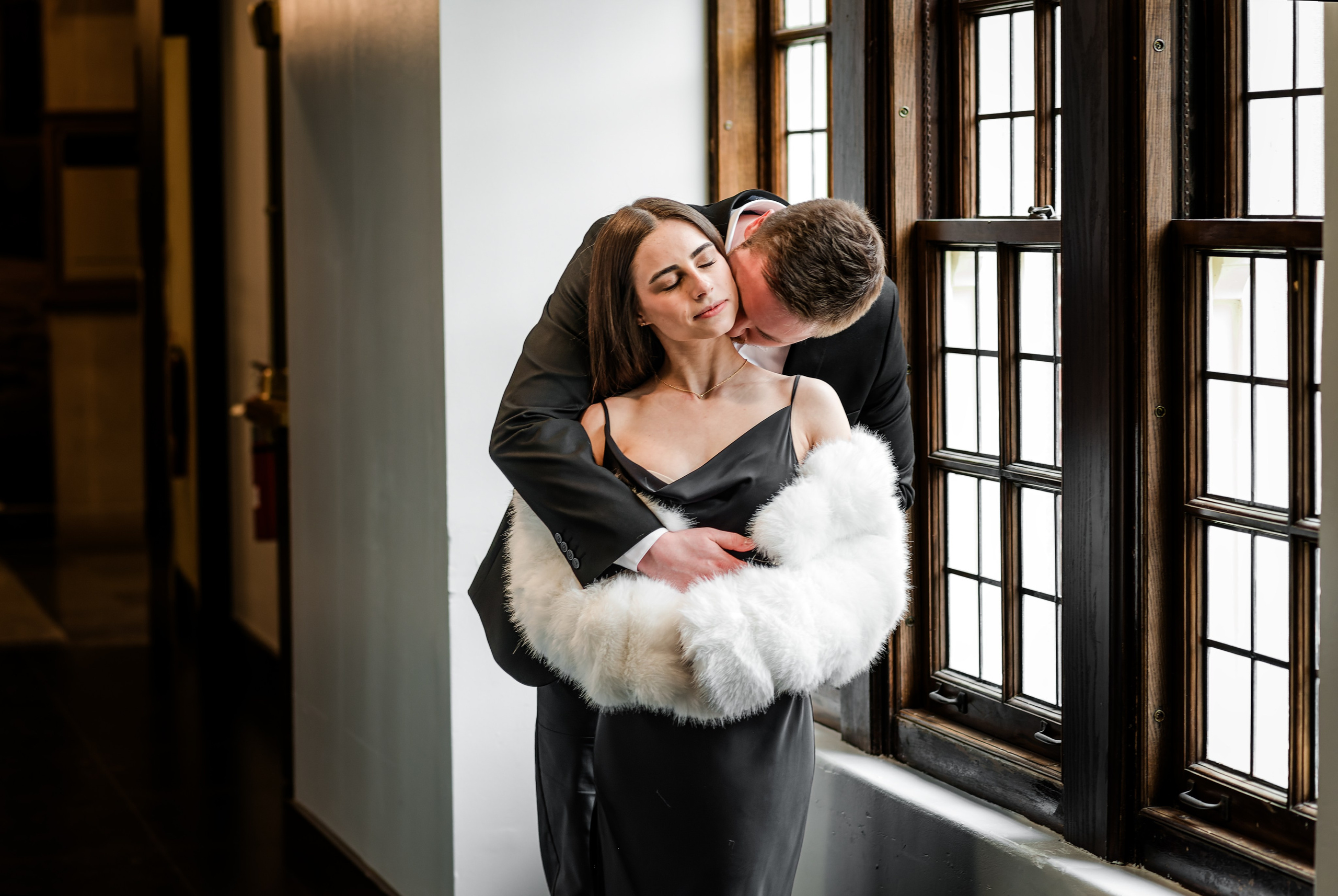 Romantic Engagement Session Purdue Memorial Union | Lafayette Indiana Photographer. Alexandria Danielle Photography | Fort Wayne & Indianapolis Wedding Photographer