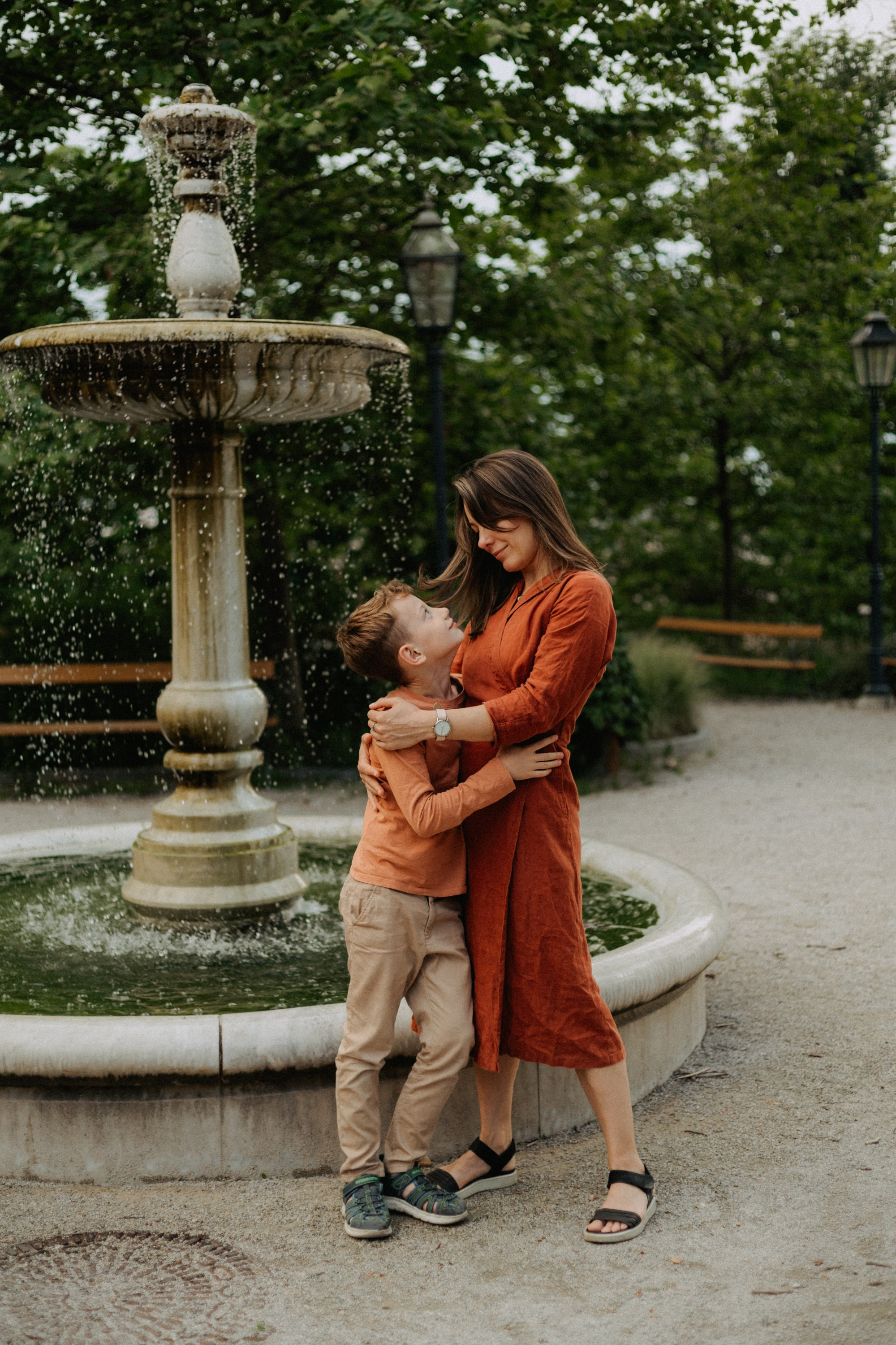 Family in the city. Elena Gorobets. Photographer in Zagreb