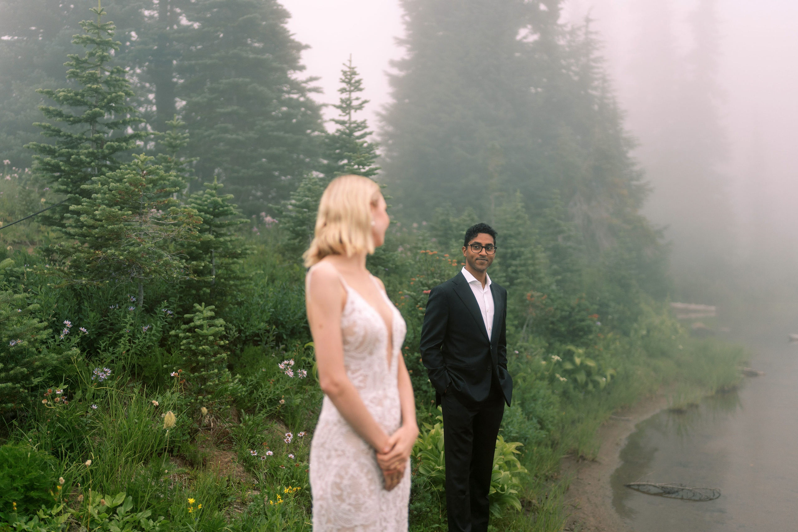 Rachel & Ryan Wedding photoshoot. August 2024. Little Tipsoo Lake, WA Day 2. EVAN ARISTOV WEDDING PHOTOGRAPHY — Seattle Wedding Photographer