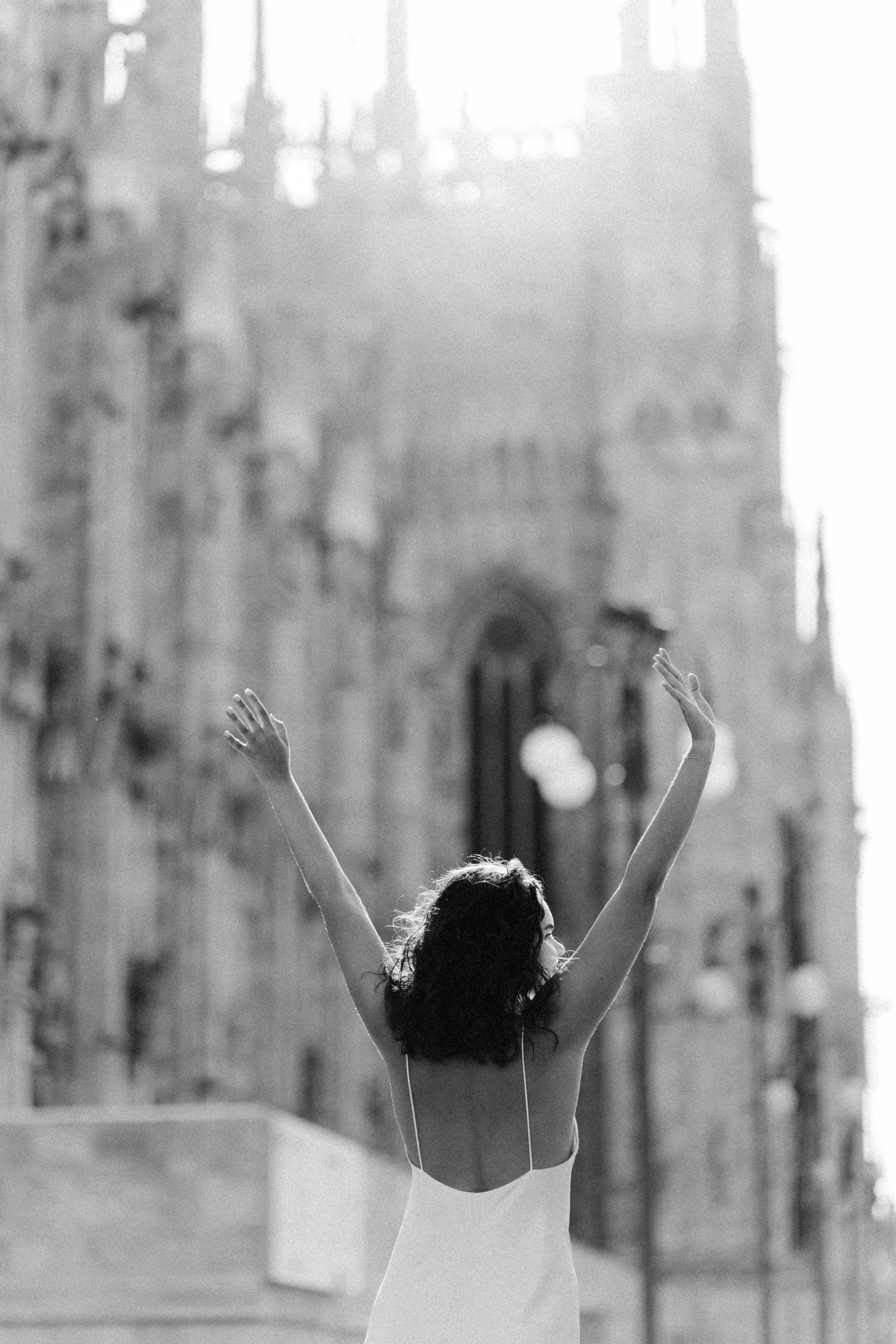Cinematic Portrait at Duomo di Milano Italy