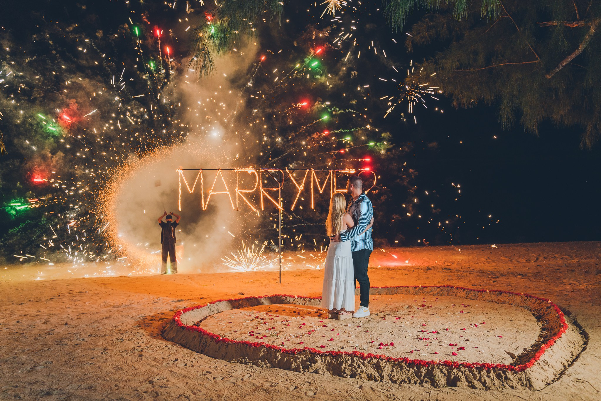 Romantic proposal on Koh Samui, Thailand
