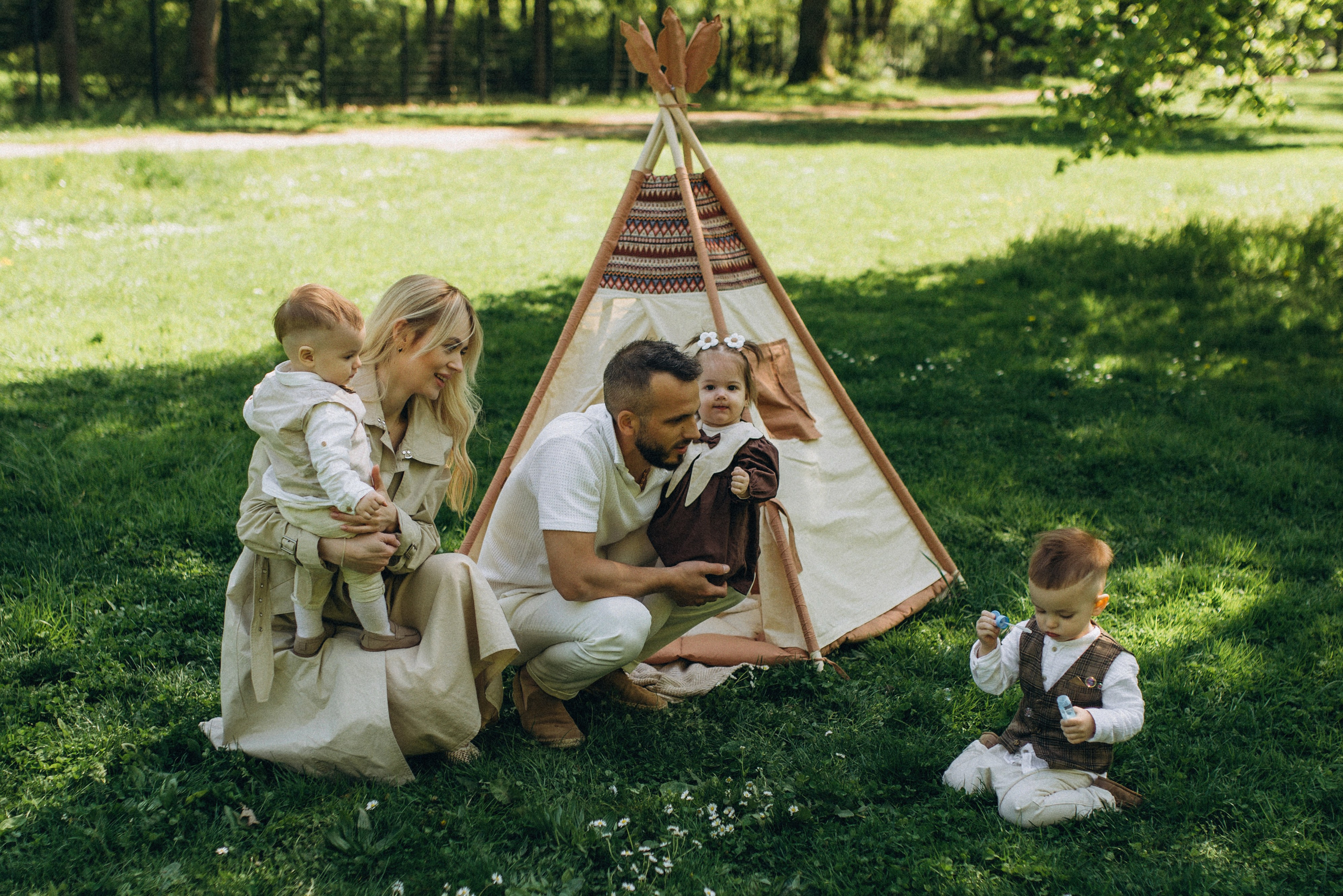 1 YEAR in the park. Семейный фотограф Лейпциг, Германия