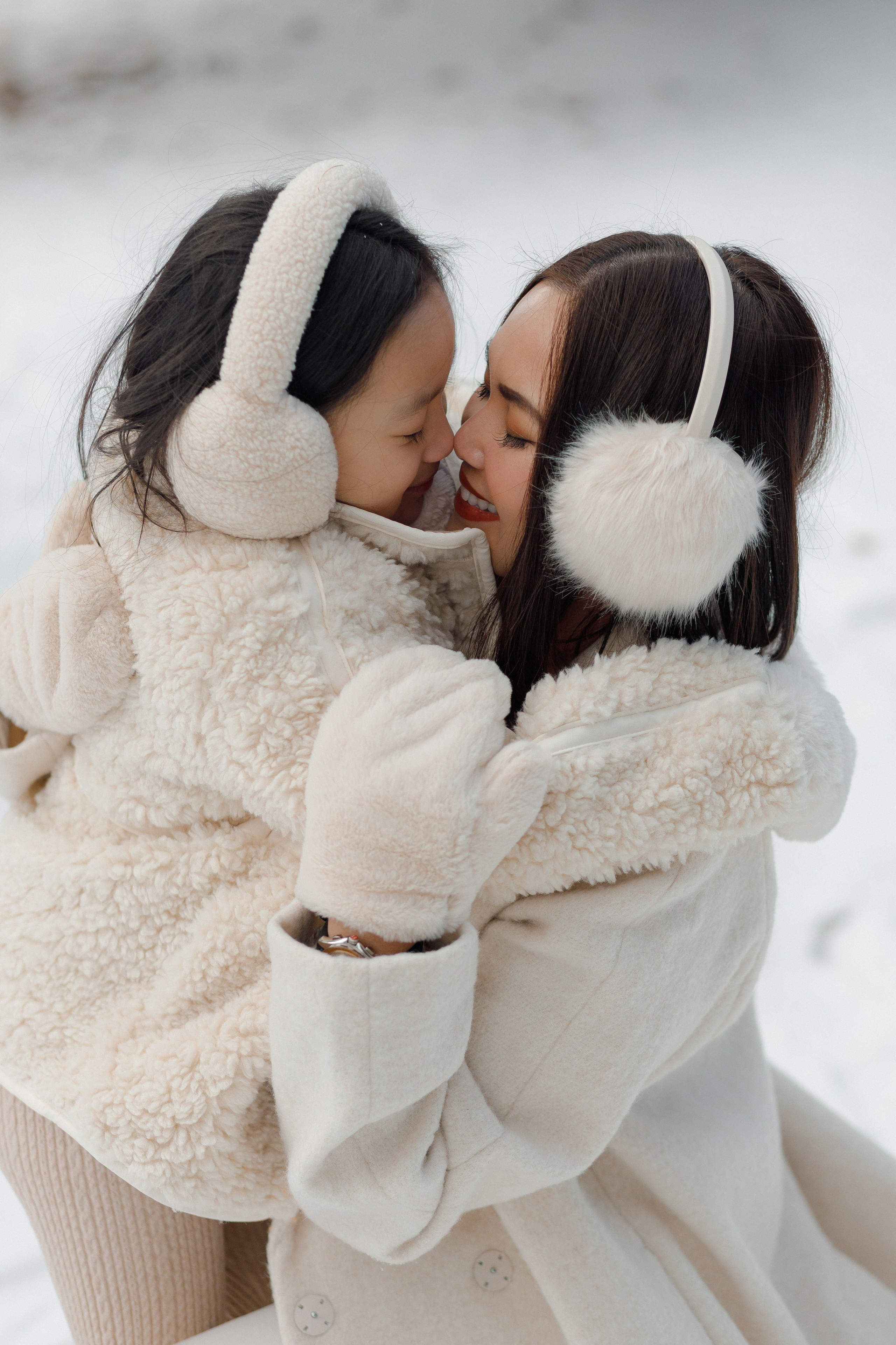 Family winter story. Home