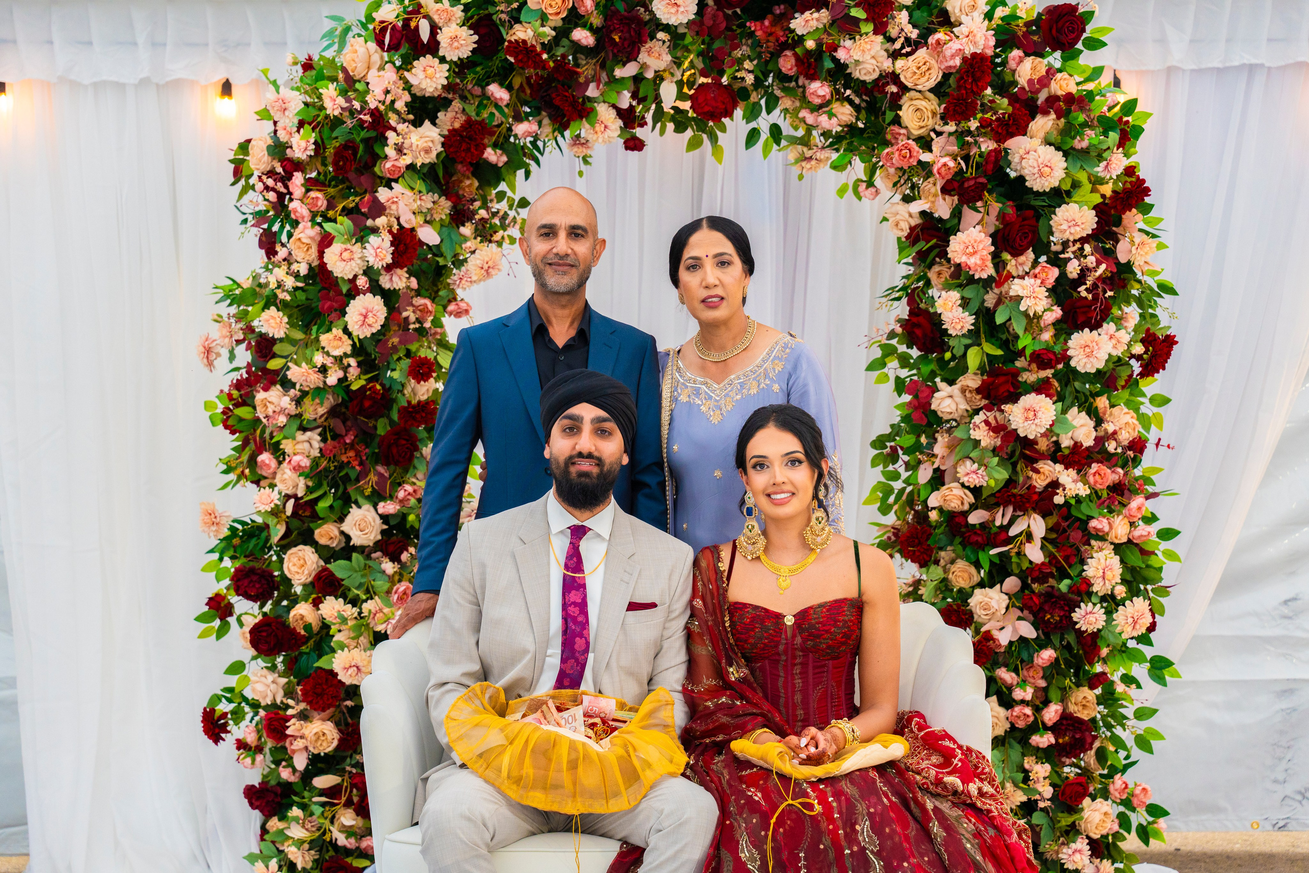 Nooreen & Jugraj. Studio Kunal Photography