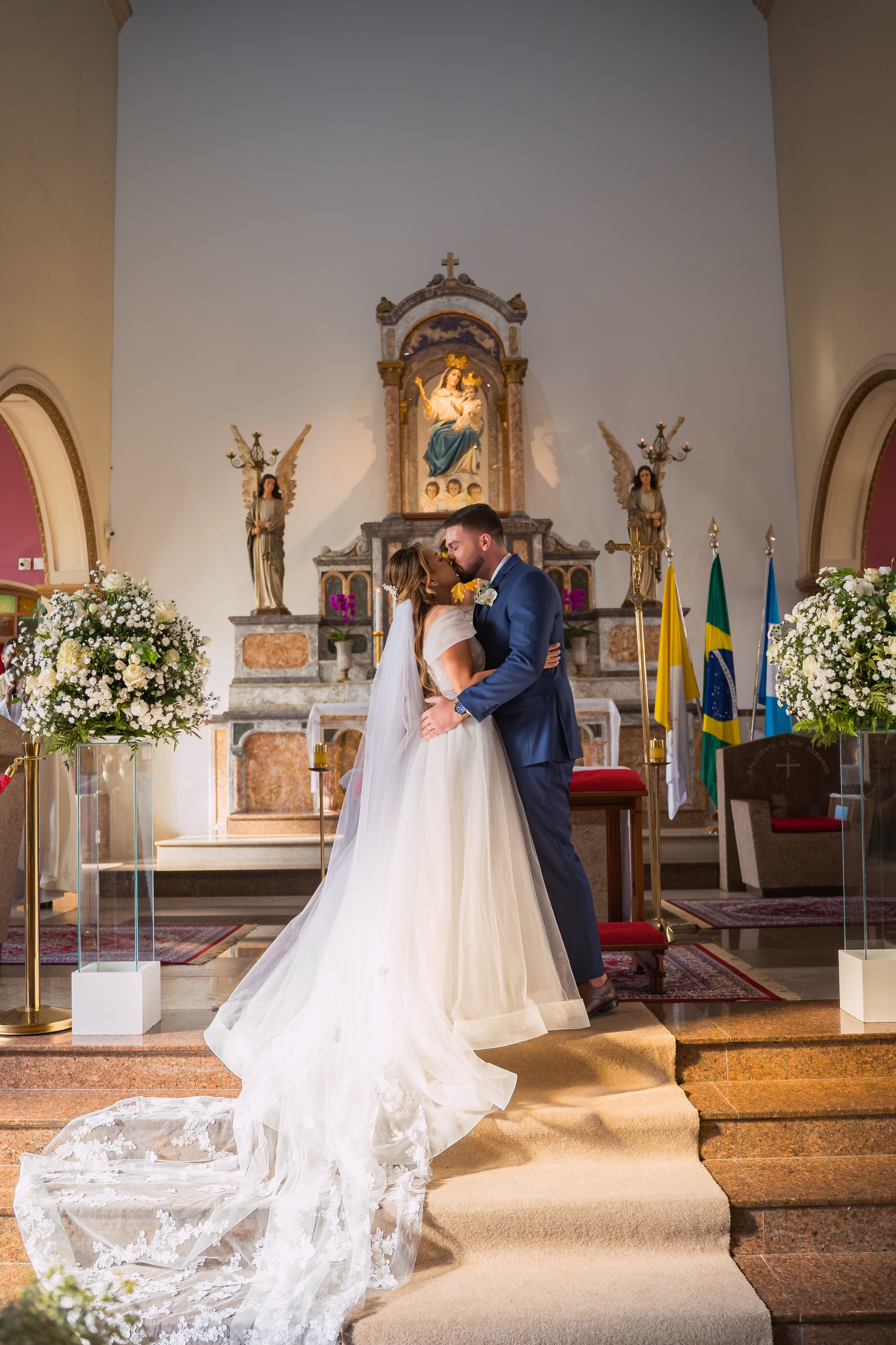 História de Aline & Gabriel. O Casal Dos Noivos