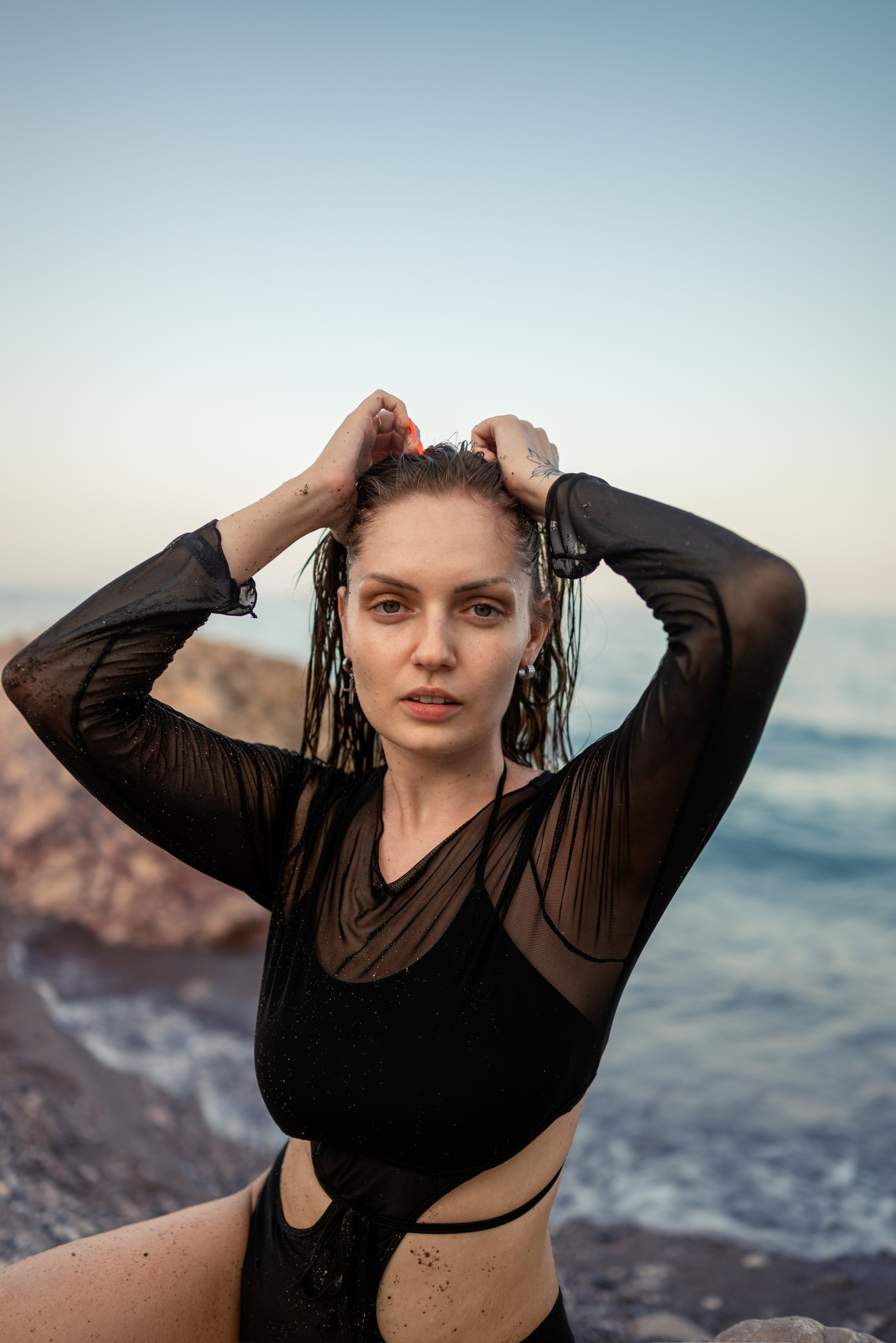 Фотосессия на диком пляже Бельдиби. Фотограф в Анталии, Кемере, Турции