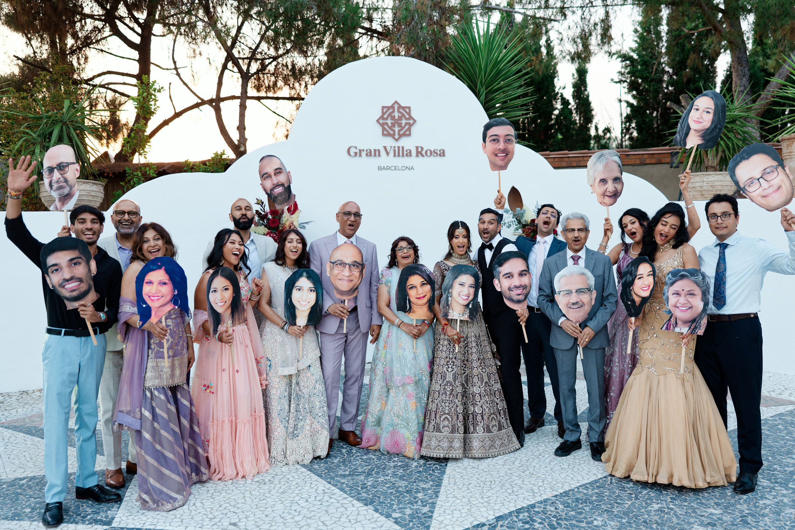 Indian wedding at Gran Villa Rosa, Barcelona