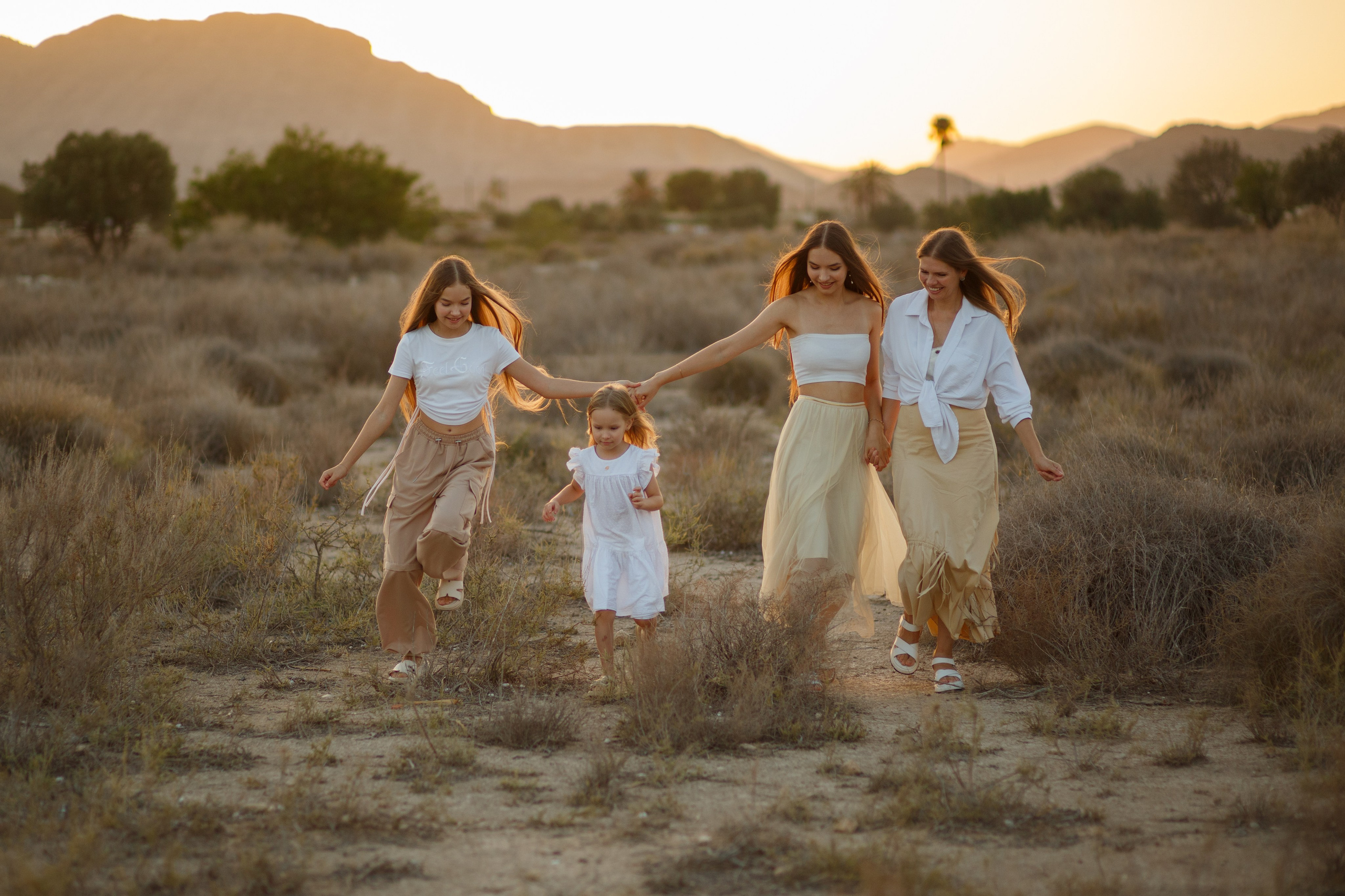 Семейные сьемки на закате. Главная