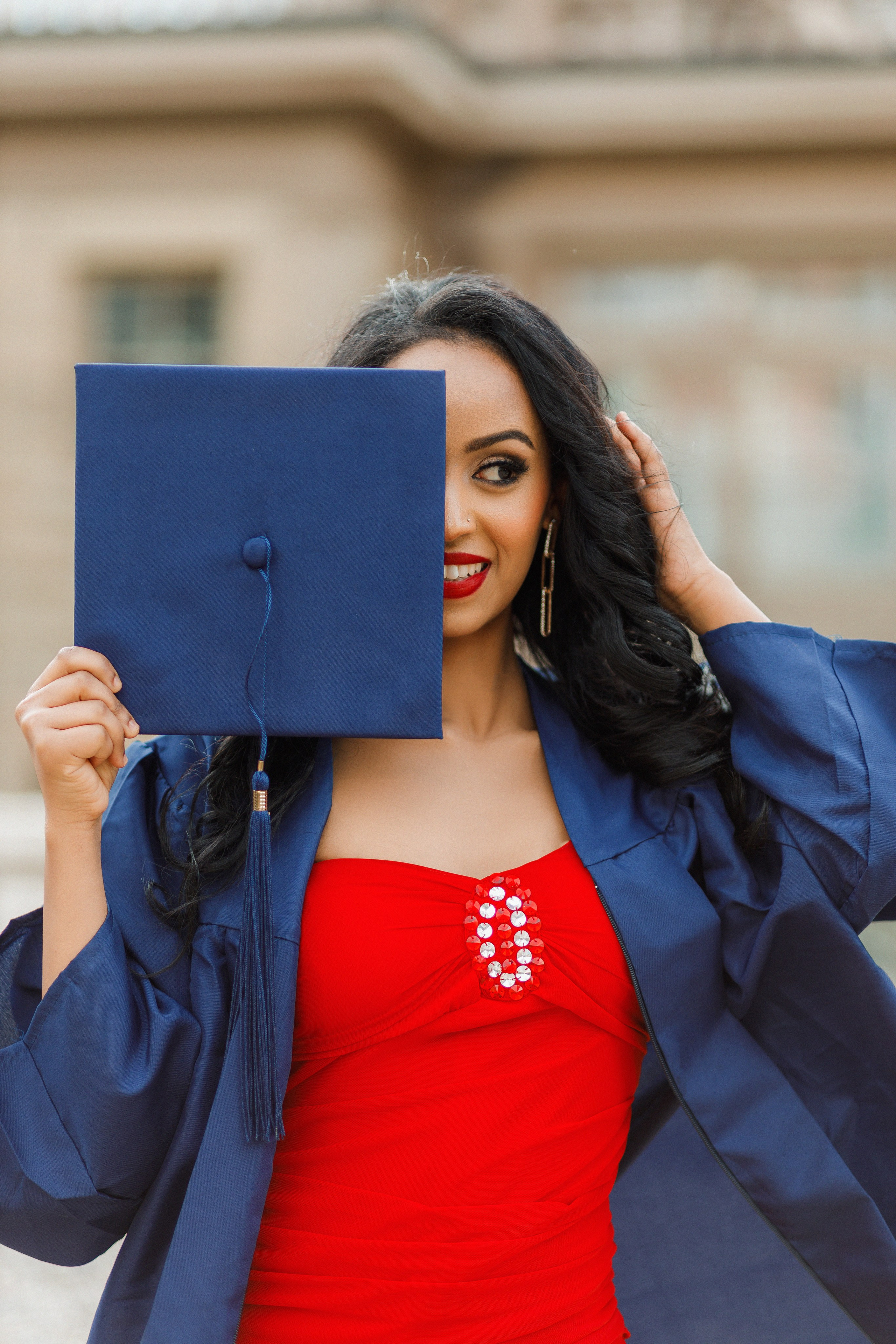 Graduation photos. Home