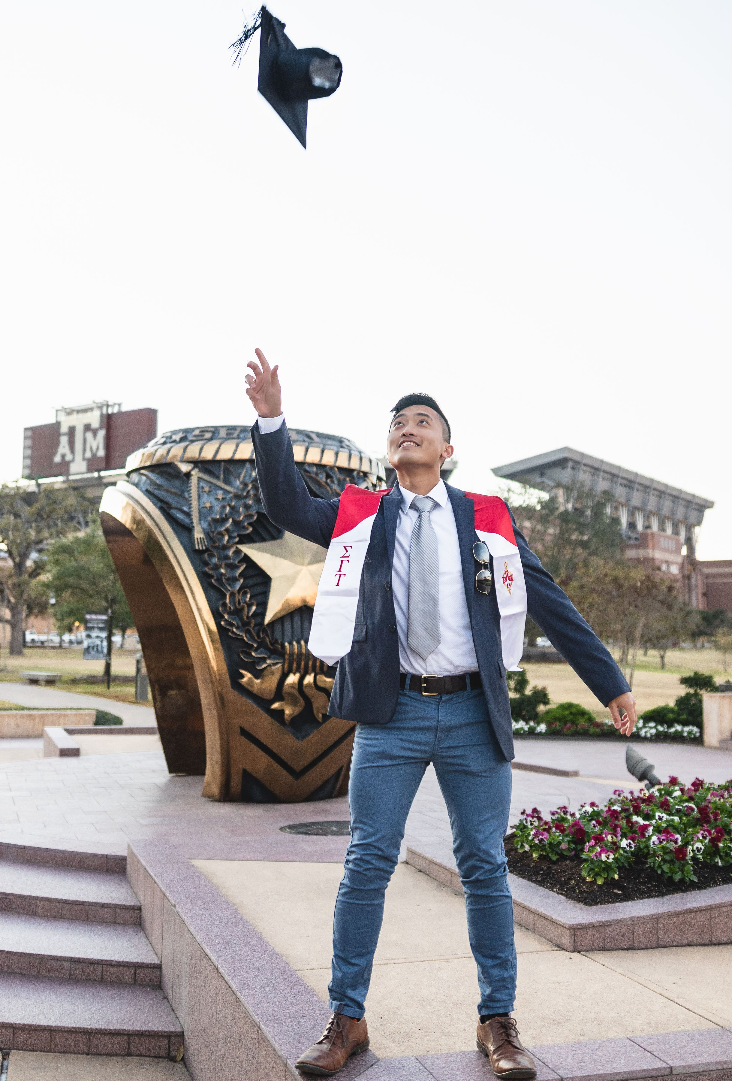 Waylon’s senior photoshoot at Texas A&M University