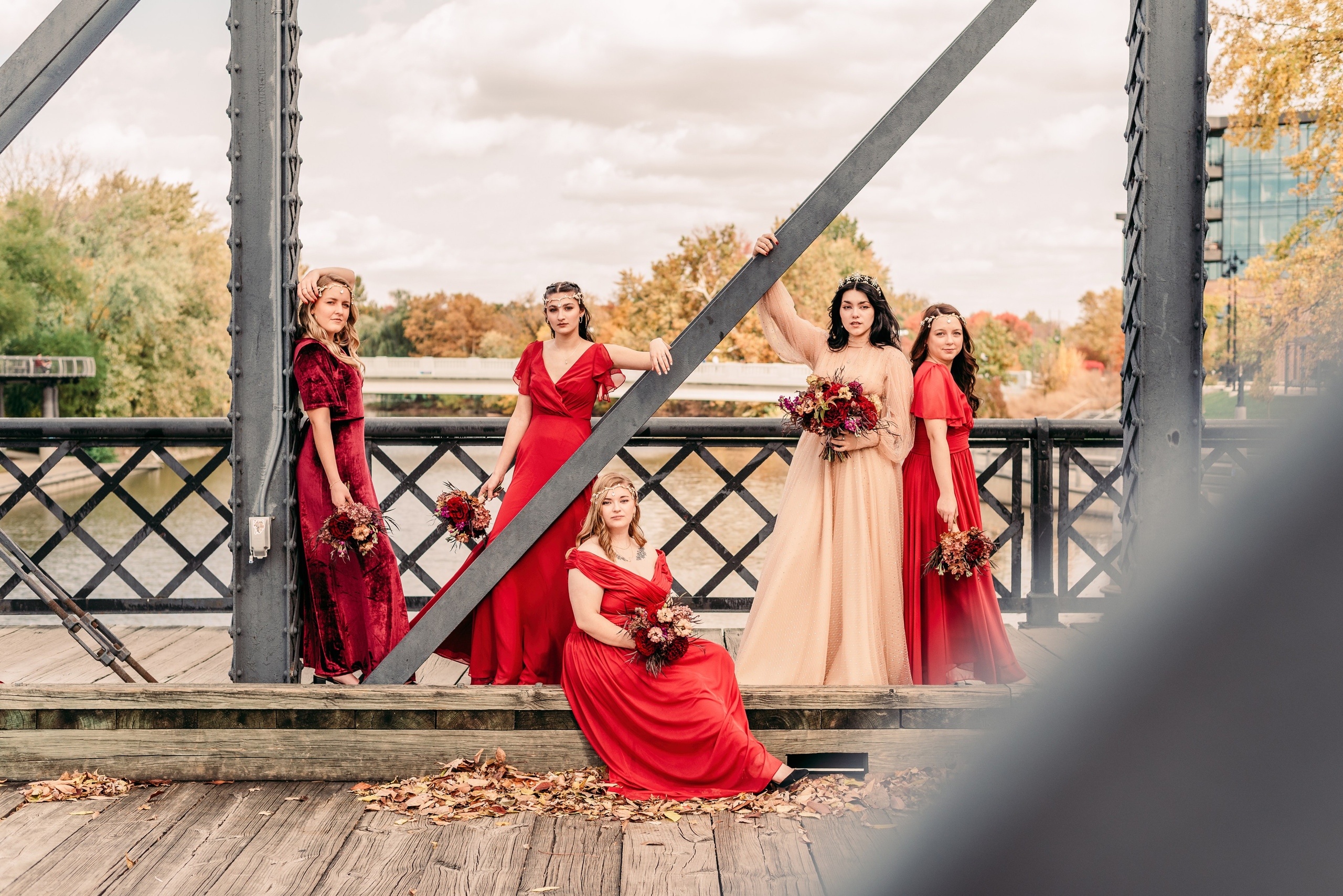 Bold & Dramatic Wedding at The Paper Mill on The Landing | Fort Wayne Wedding Photographer. Alexandria Danielle Photography | Fort Wayne & Indianapolis Wedding Photographer