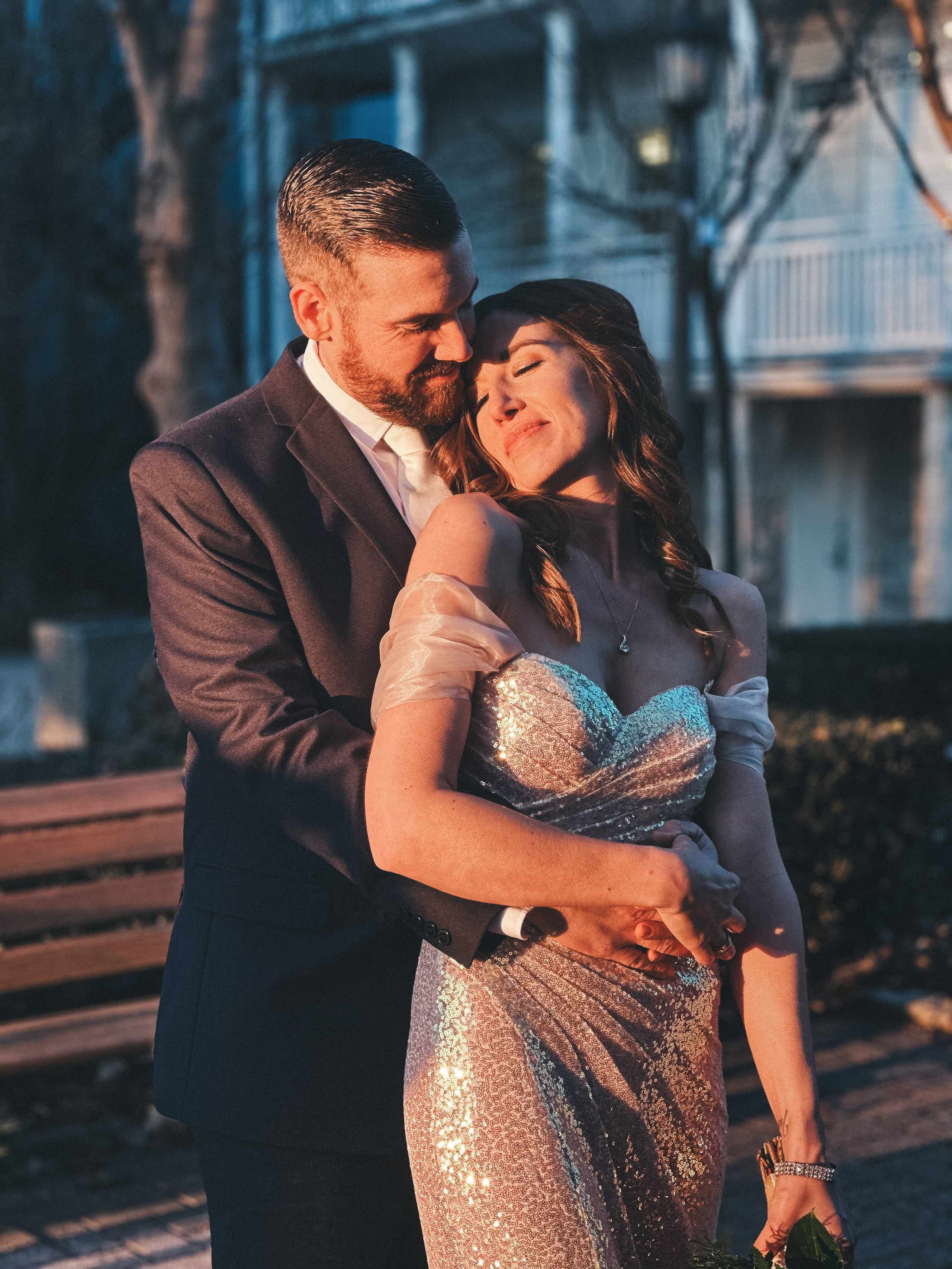 Stunning wedding photography in Windsor, Ontario, featuring the bride and groom.