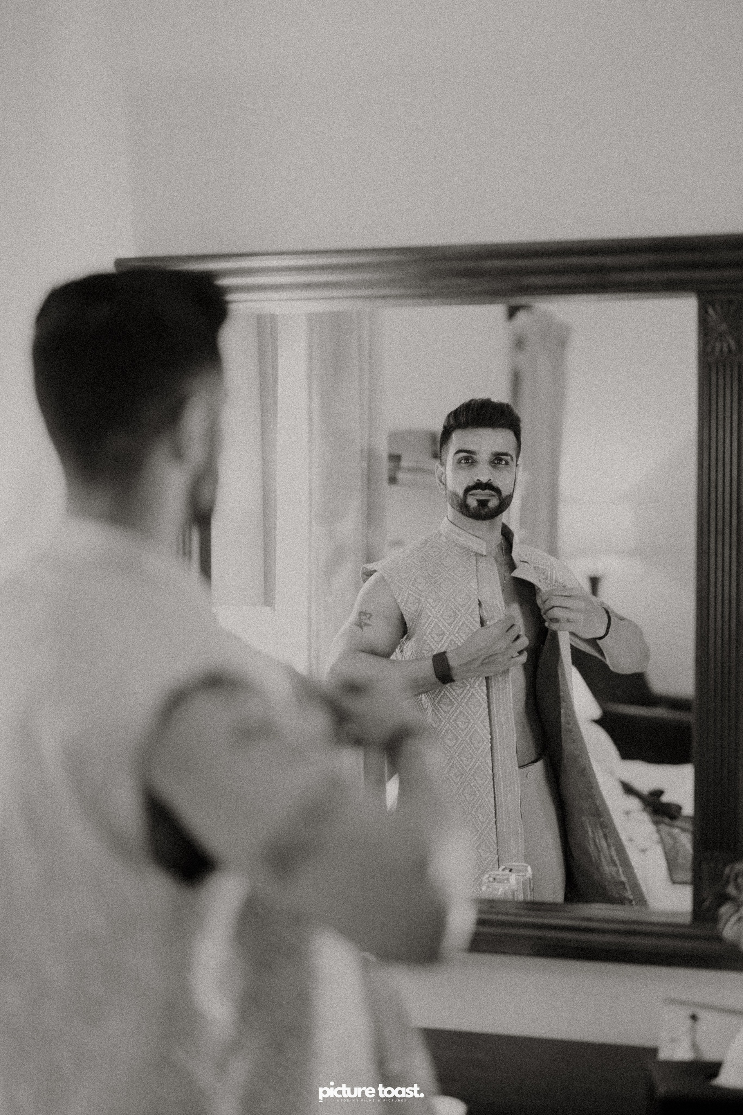 Varamala Ft. Barbie & Aneesh. Fine art Wedding Photographers in India & Canada