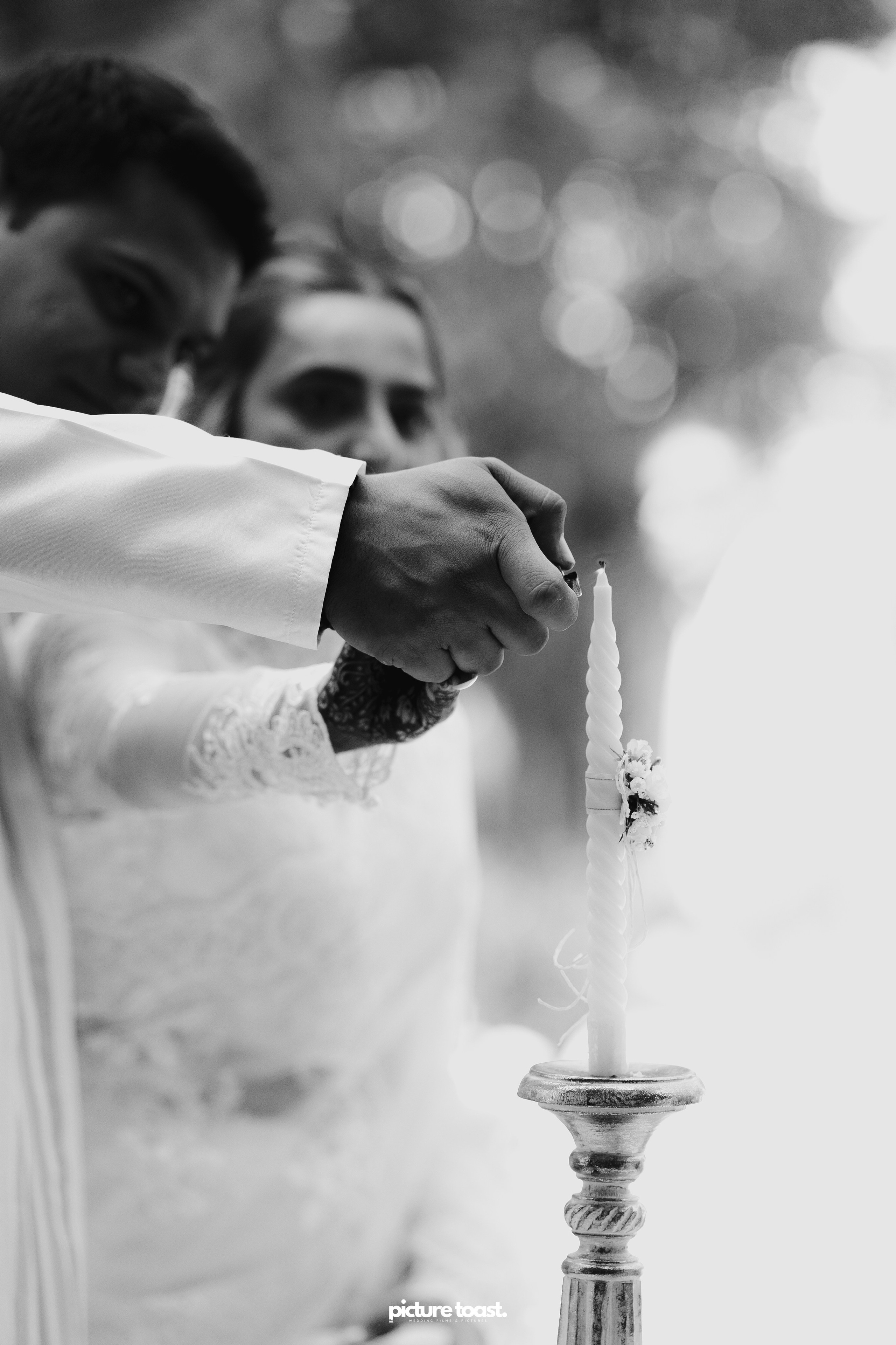 Blessing of Rajiv & Aashna. Fine art Wedding Photographers in India & Canada