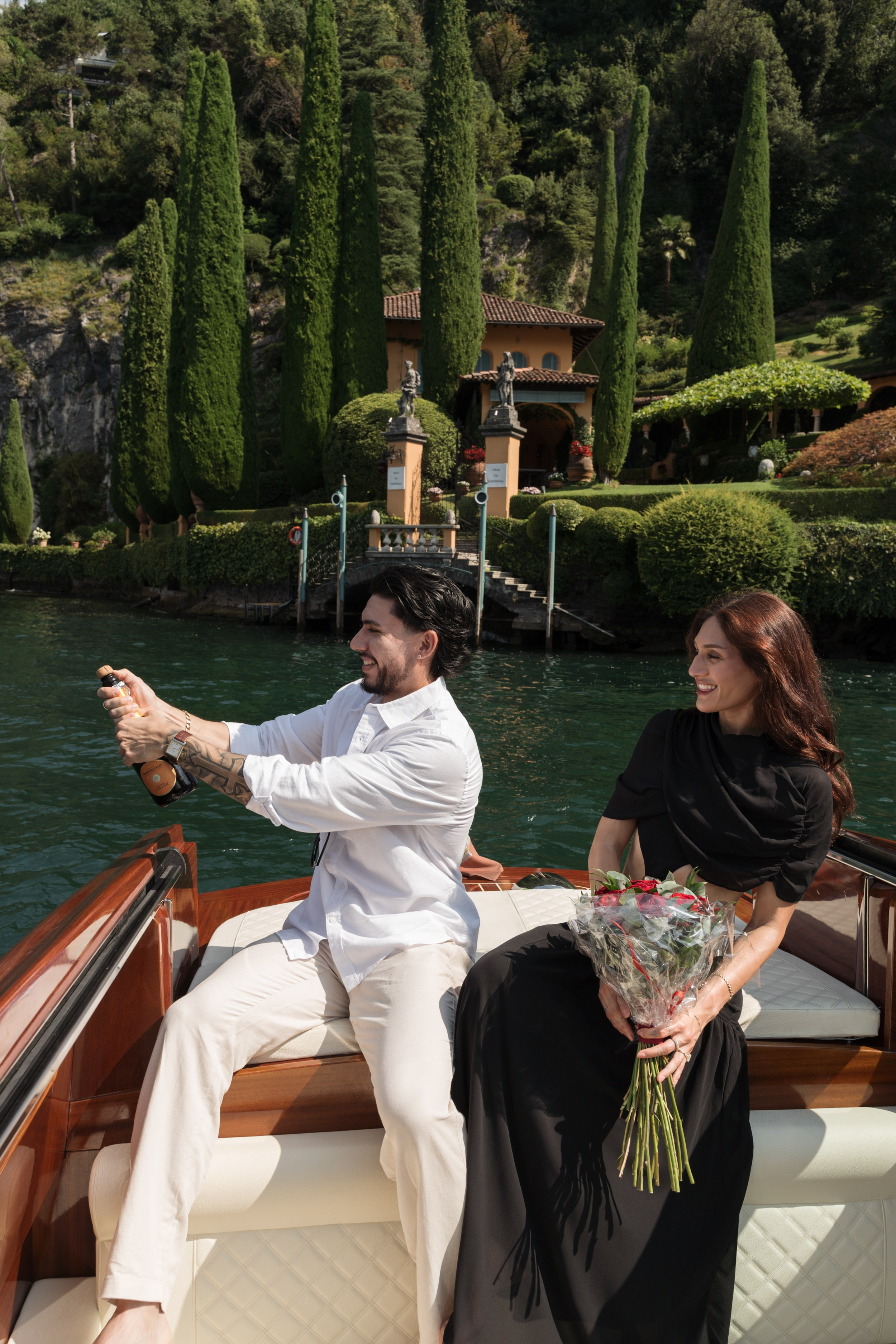 Emotional Boat Proposal in Tremezzo. Lake Como Proposal Photographer | Surprise Proposals & Engagements
