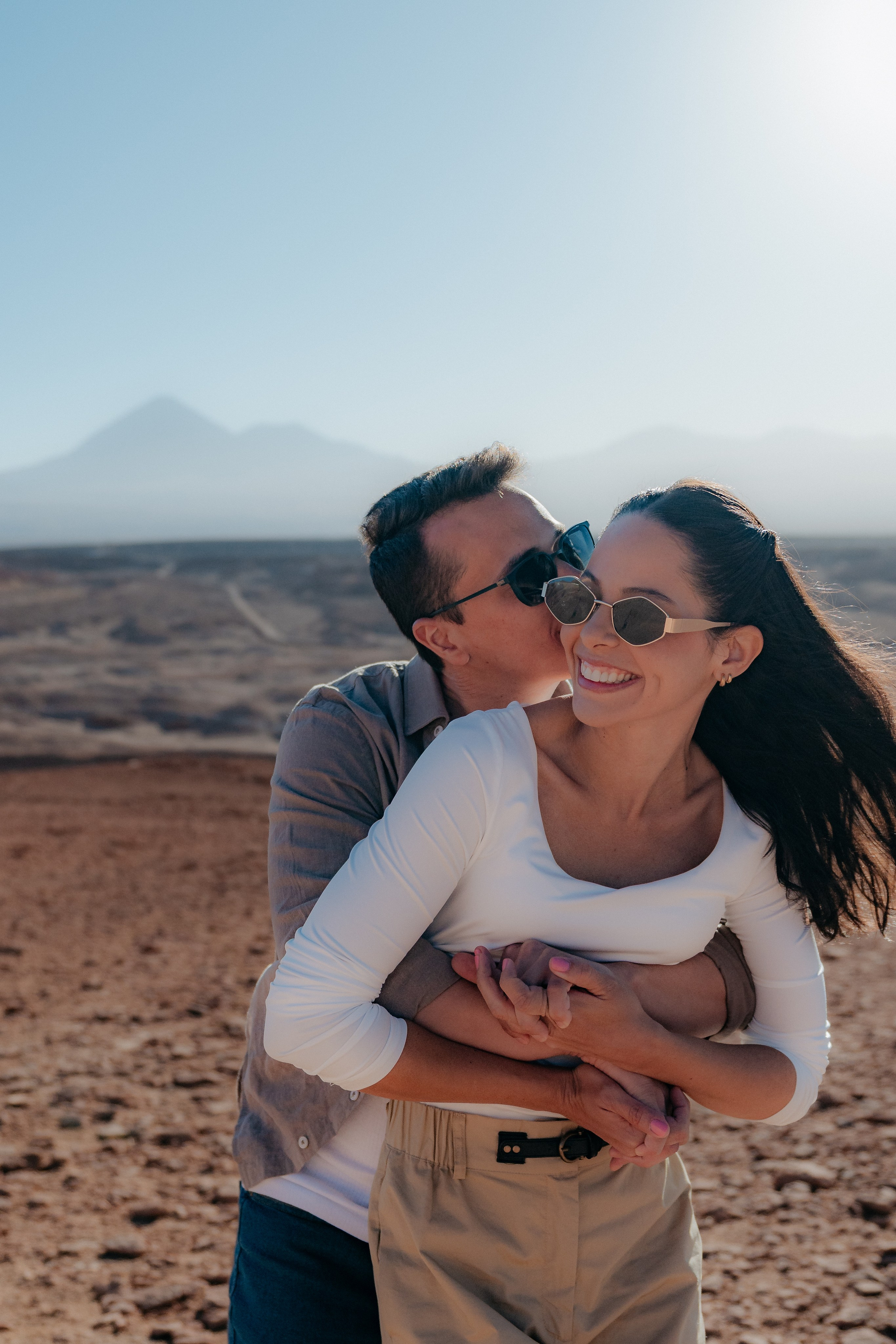 Sessão casual no Vale dos Cogumelos. Fotógrafo em San Pedro de Atacama