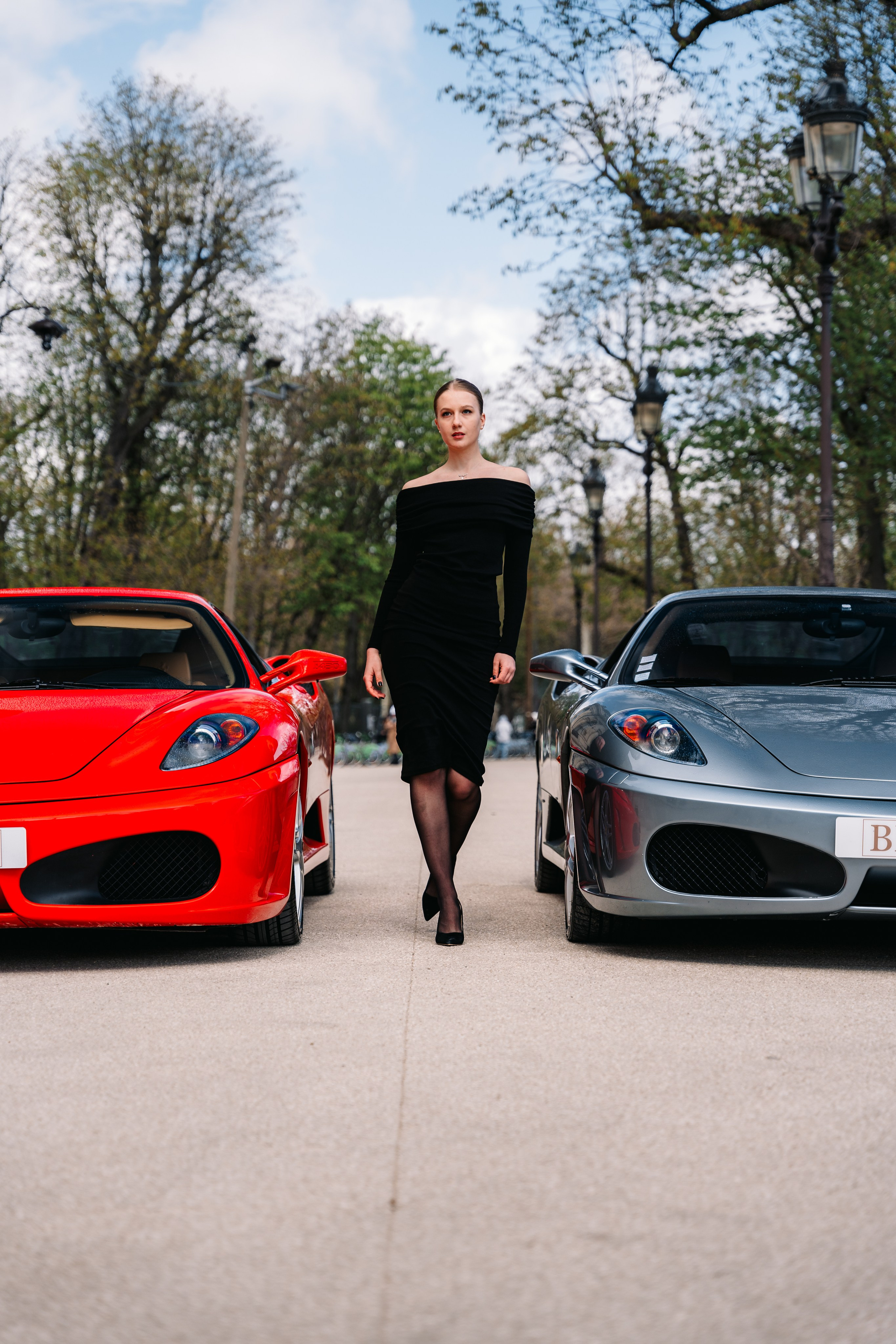 Anna x Ferrari F430. Photographe de voitures à Paris — Vitalii Motruk
