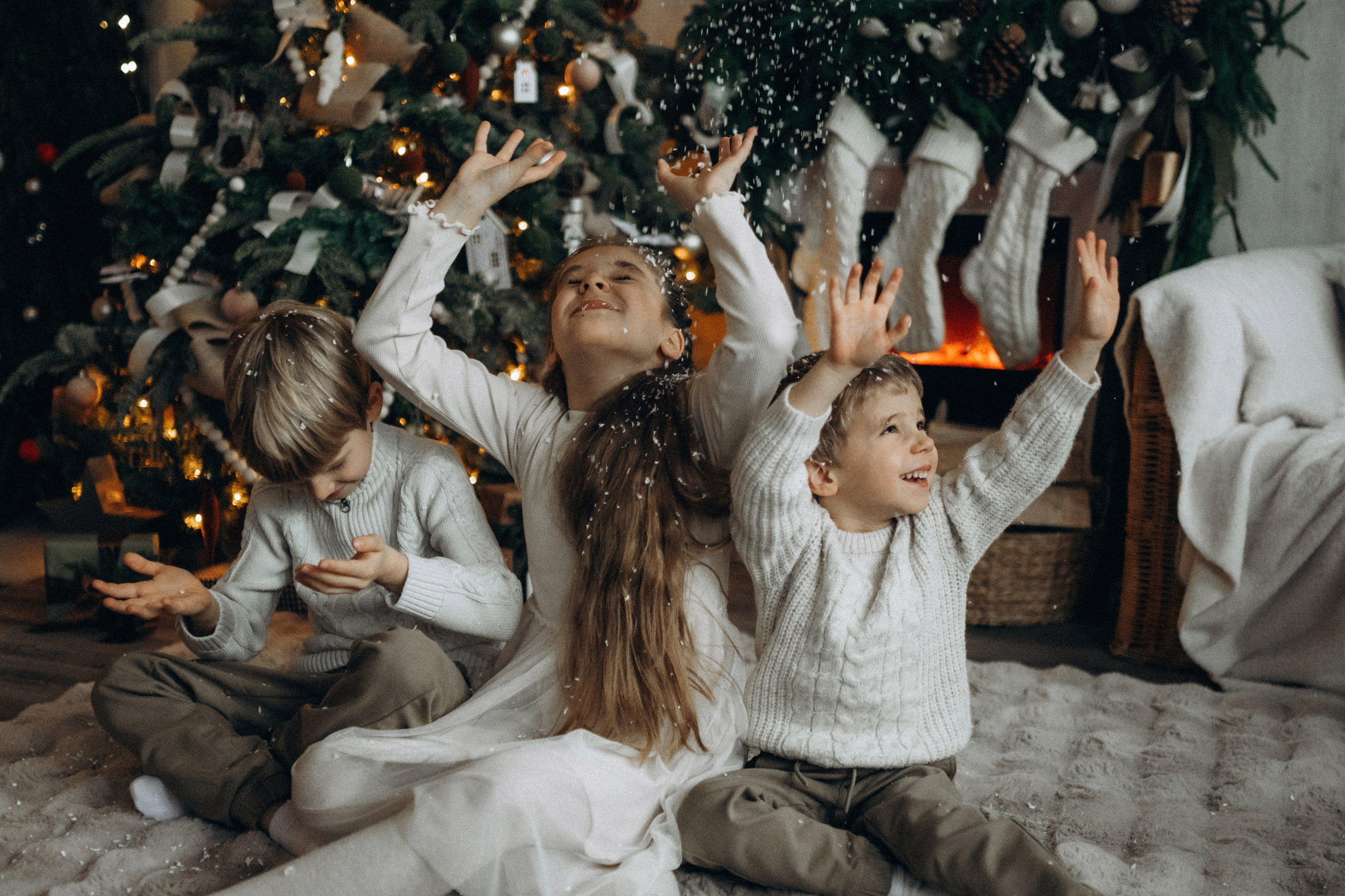 Новогодняя фотосессия в студии. Семейный фотограф Лейпциг, Германия