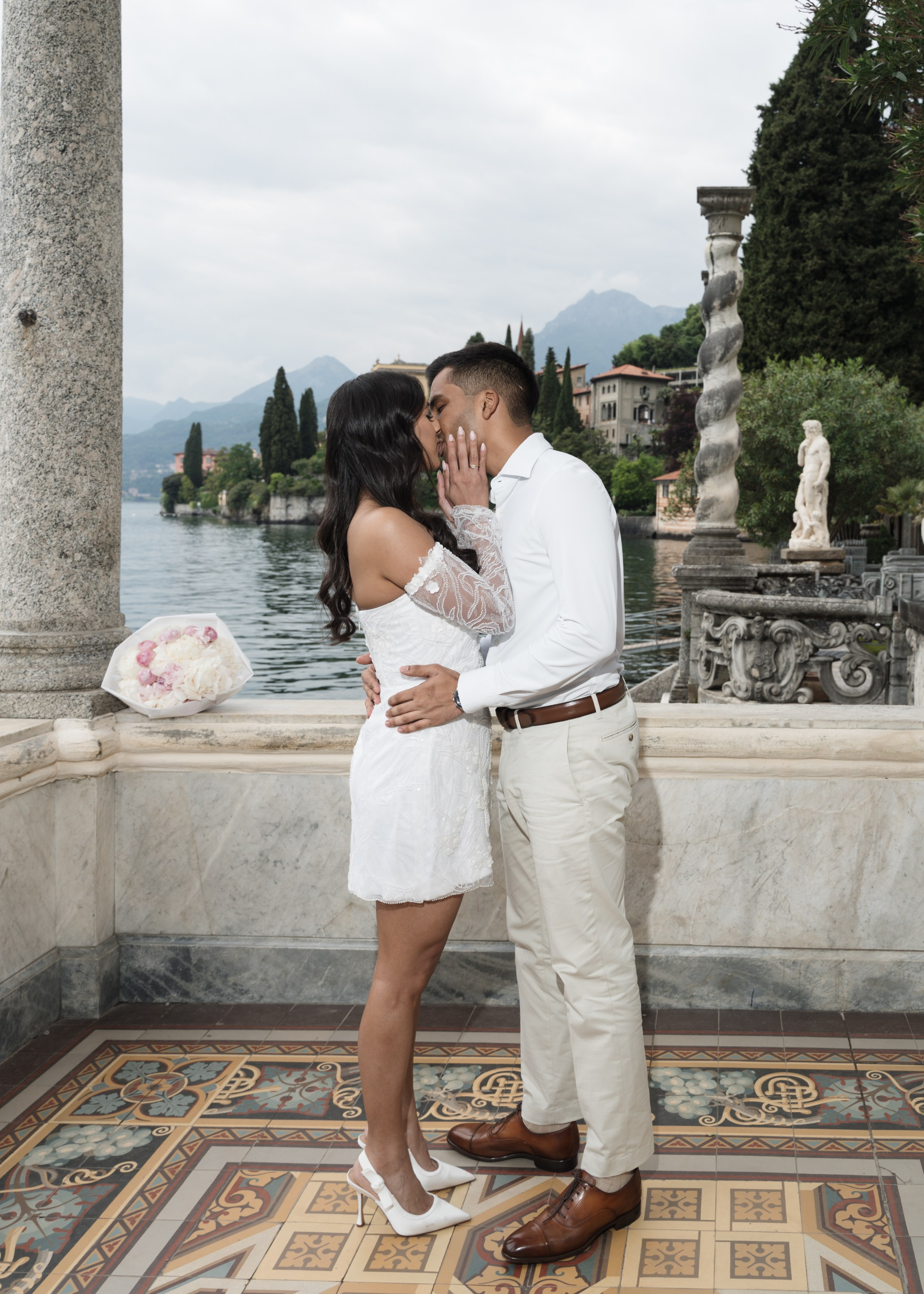 Villa Monastero Secret Proposal. Proposal Photographer in Lake Como
