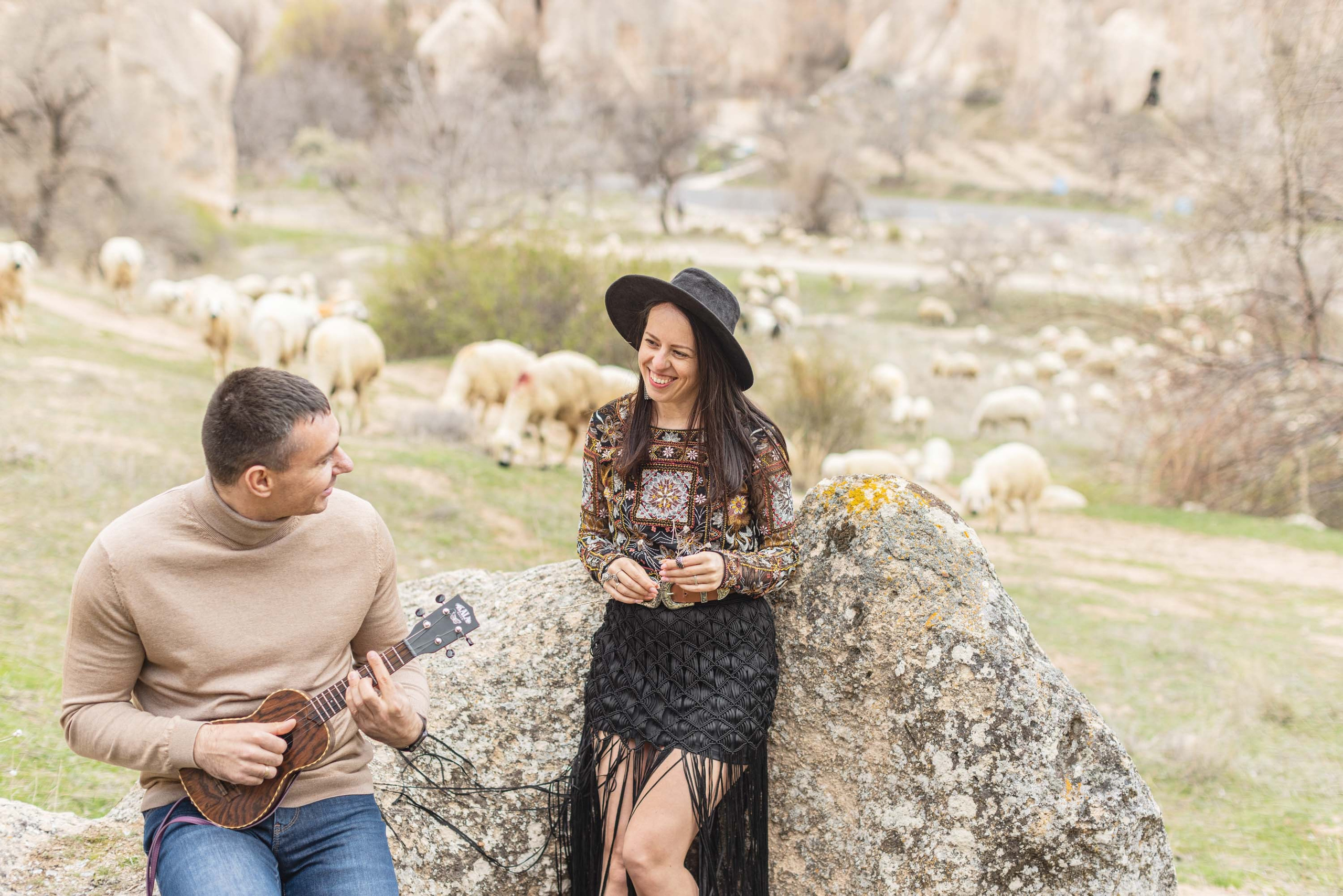 Stylish Photoshoot in the Charming Streets and Valleys of Cappadocia. Julia Ganch I Fashion Wedding Photography I Cappadocia Turkey