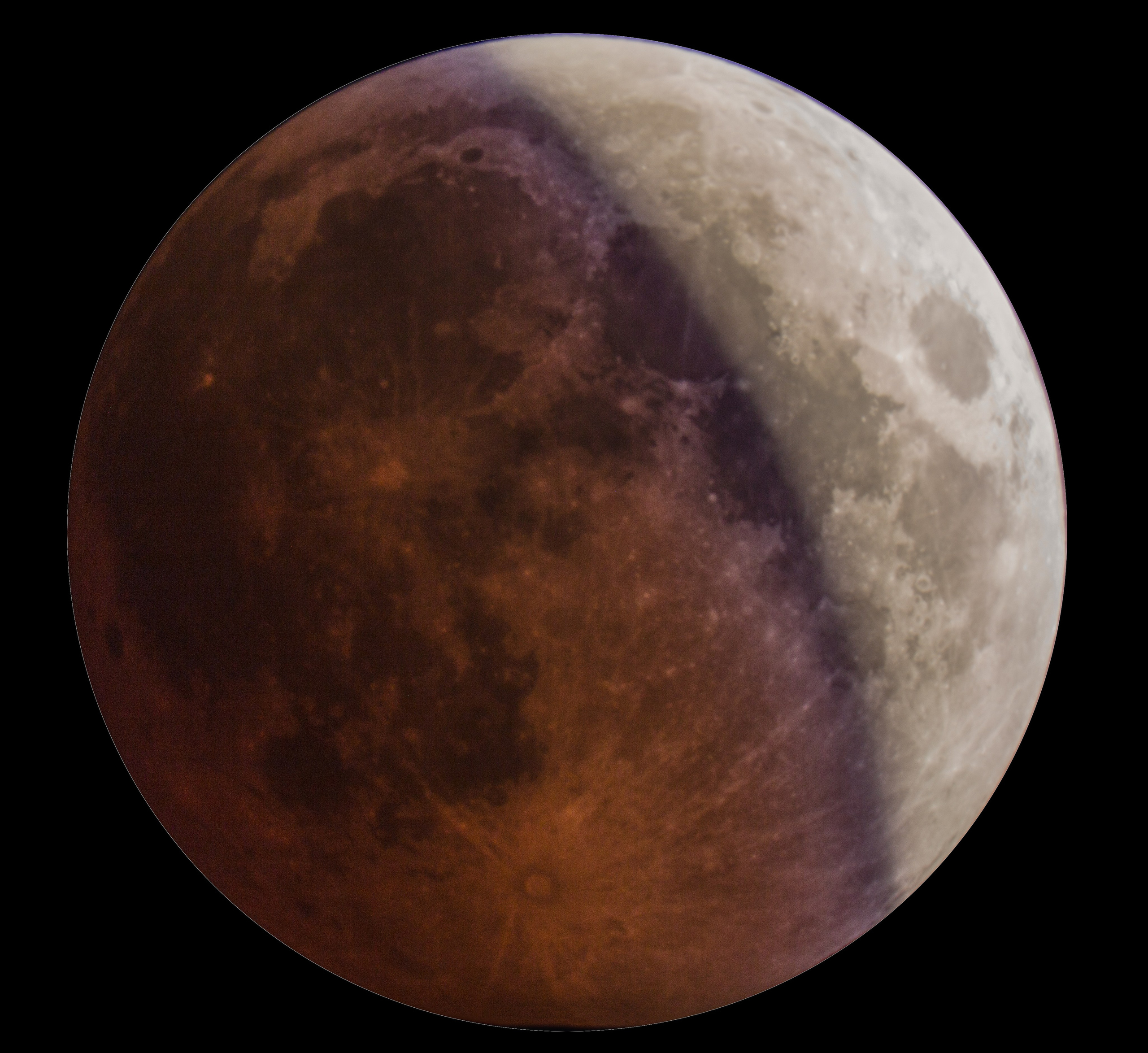 Qanlı Ay — Ay tutulması. Həvəskar Astronomlar Cəmiyyəti — Astronomy.az