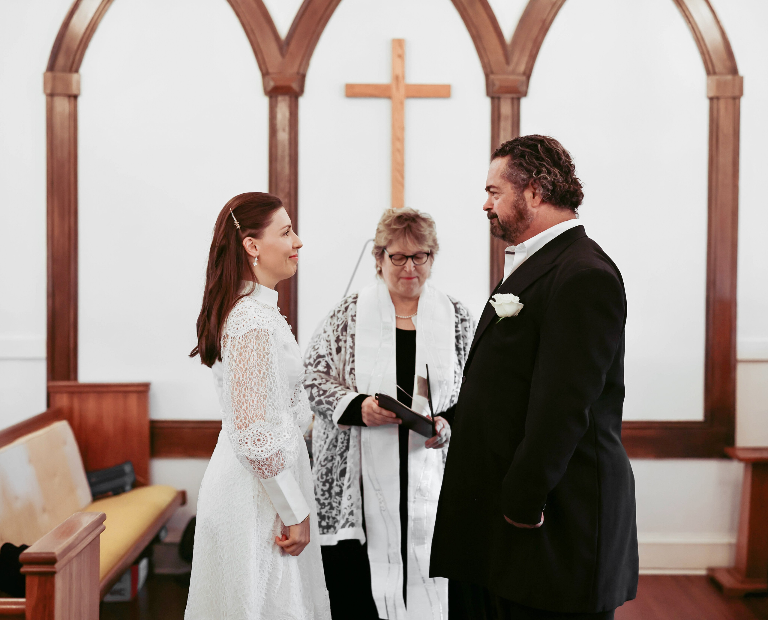 Intimate Church Wedding in Sarasota, Florida. Wedding and family photographer Olga Belianskaia