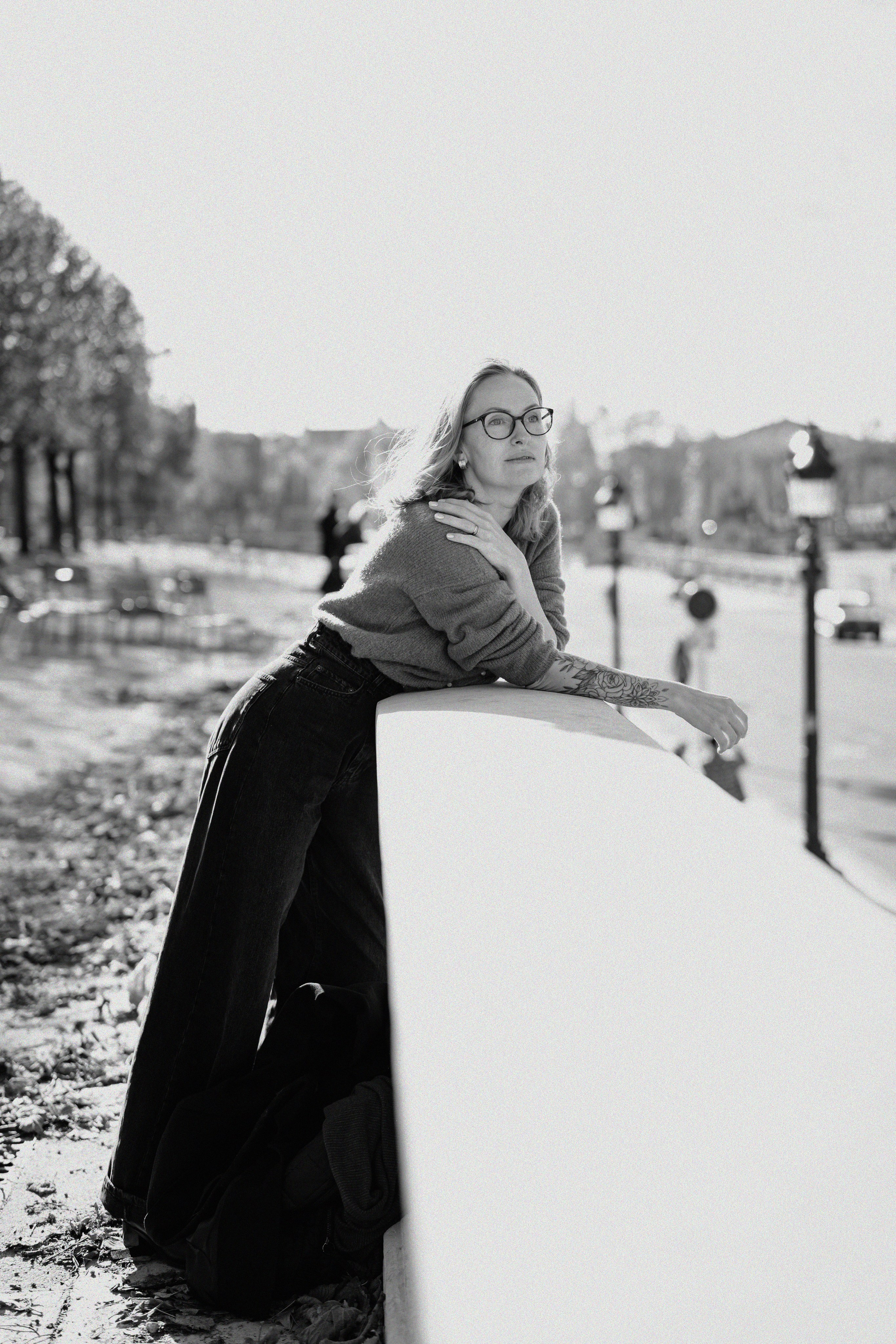 Золотой час. Портрет на Place de la Concorde. Ksenia Marchand/ Lifestyle фотограф в Париже