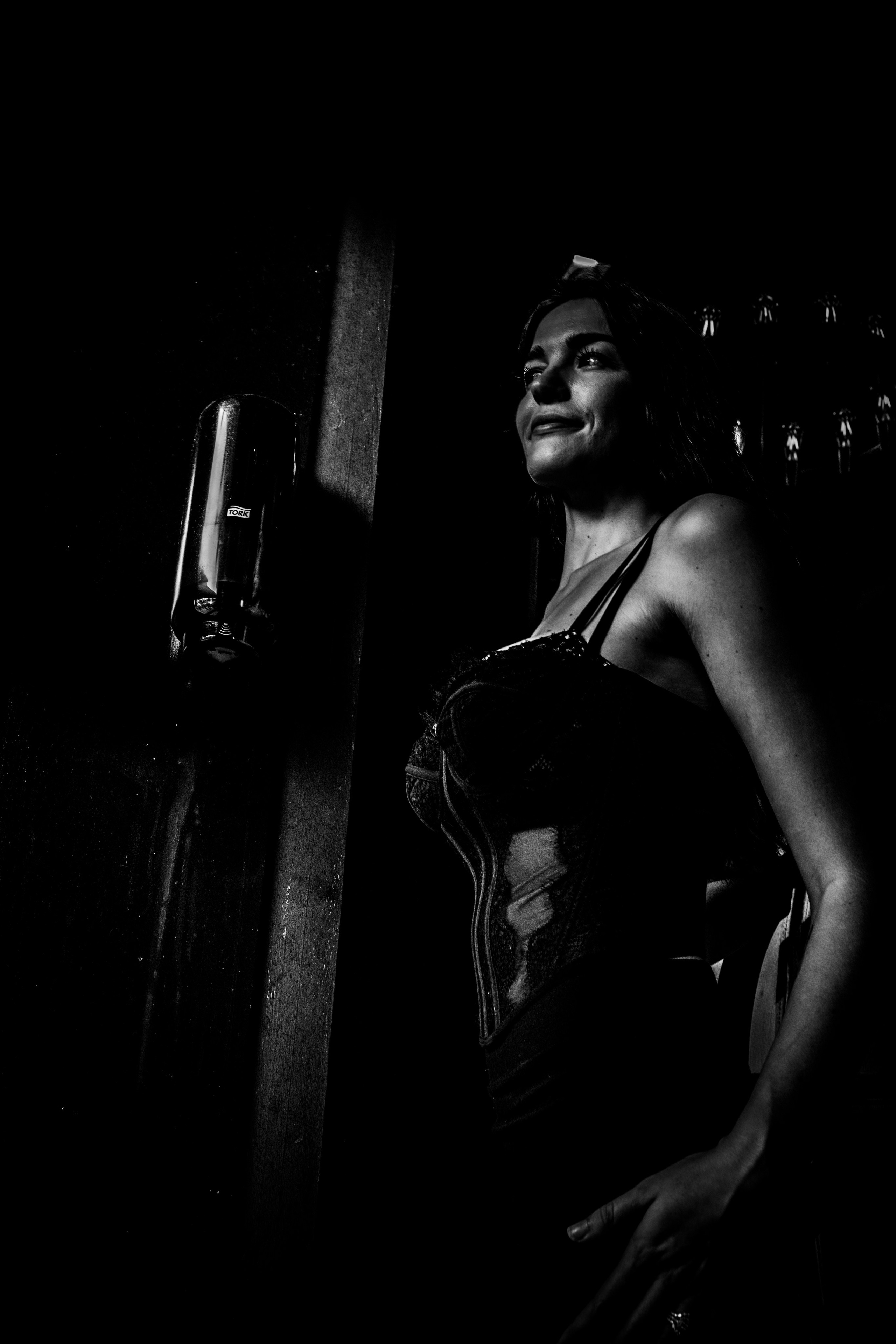 Burn Black and White Series. Out and About 239