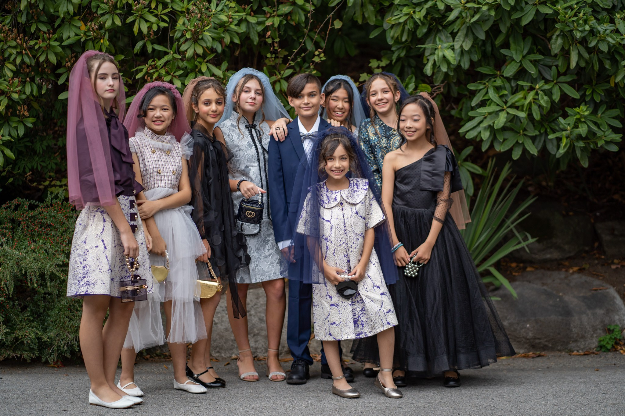 The blooms outdoor. Vancouver Kids Photographer