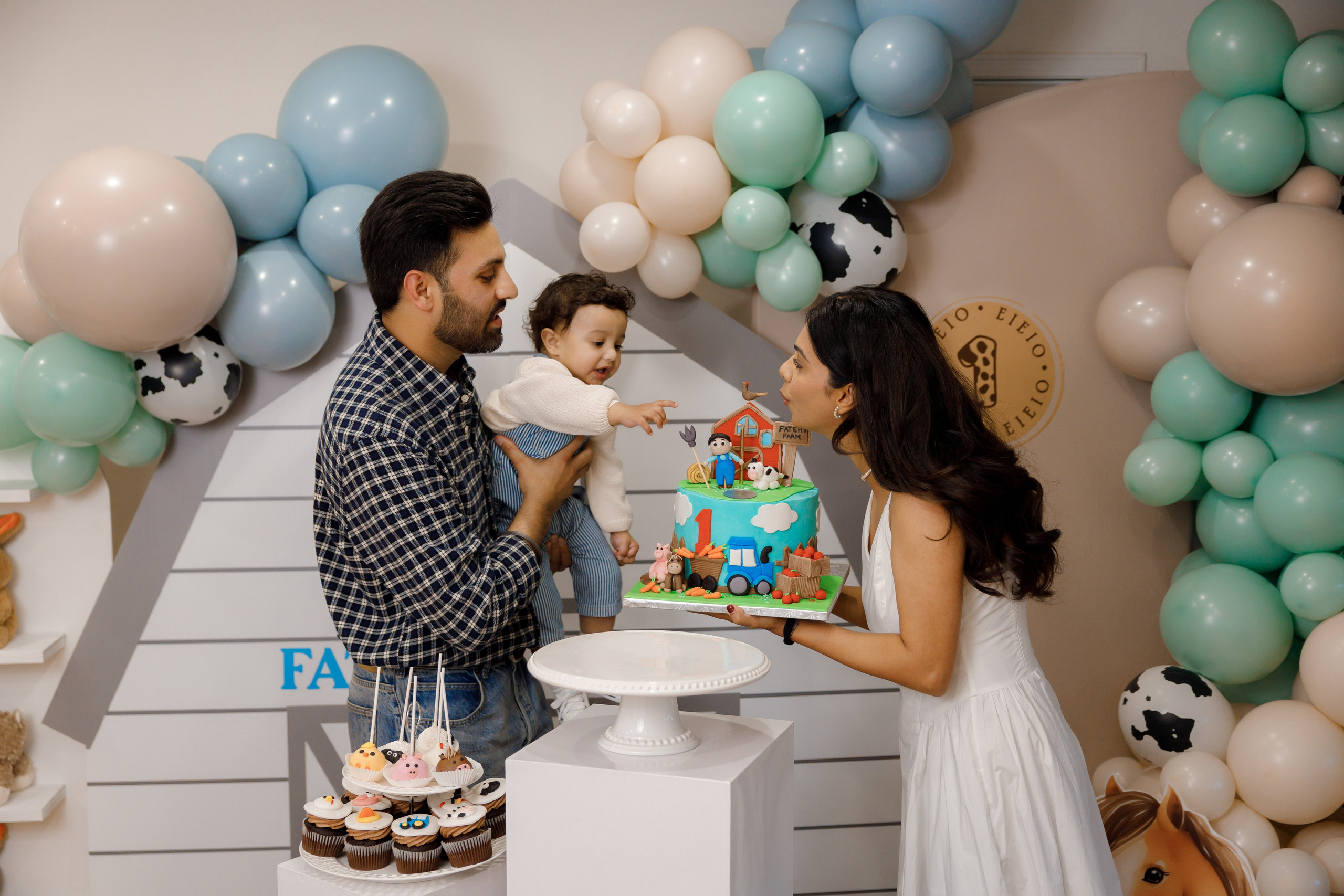 Fateh’s 1st birthday. Home